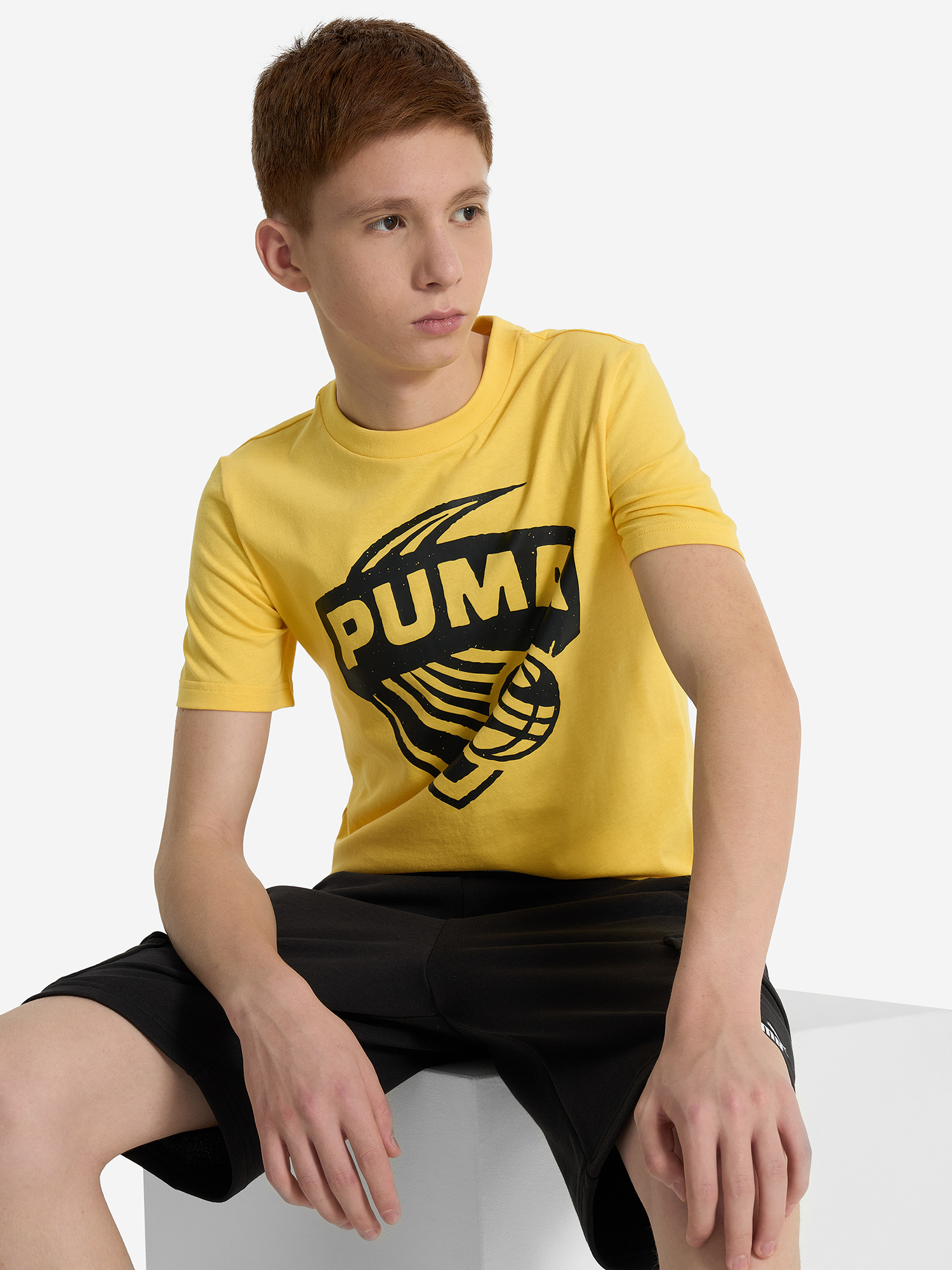 

Футболка для мальчиков PUMA Basketball Posterize, Желтый