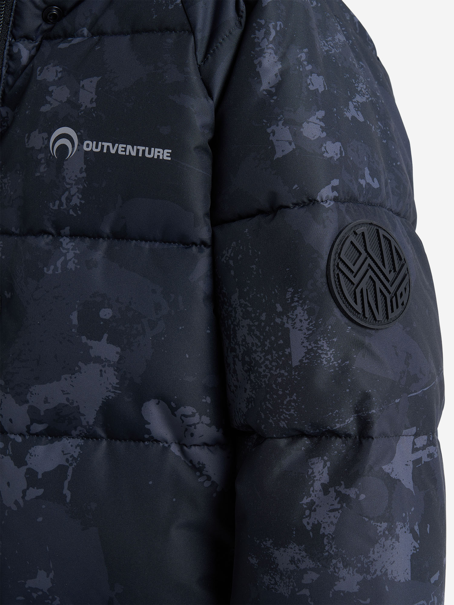 фото Пальто утепленное для девочек outventure, черный