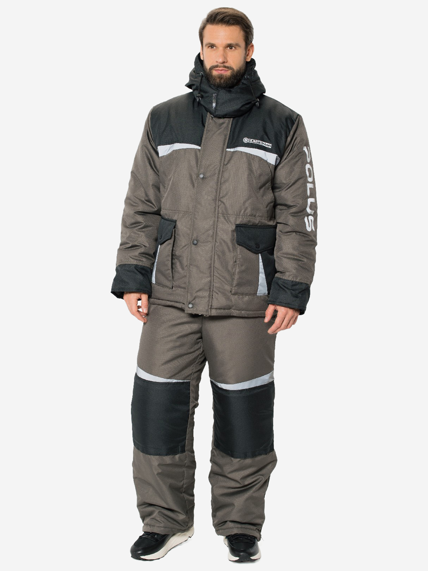 Изображение товара Костюм мужской Huntsman Полюс LUX V-2 зимний для рыбалки и охоты, Хаки
