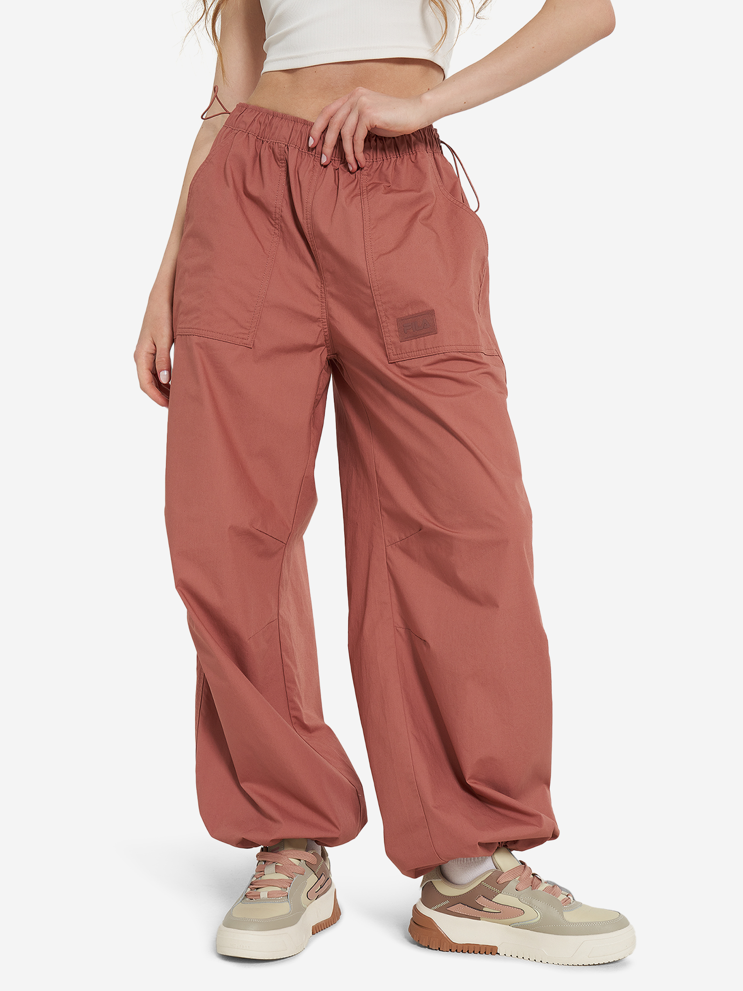 

Брюки женские оверсайз FILA, Коричневый