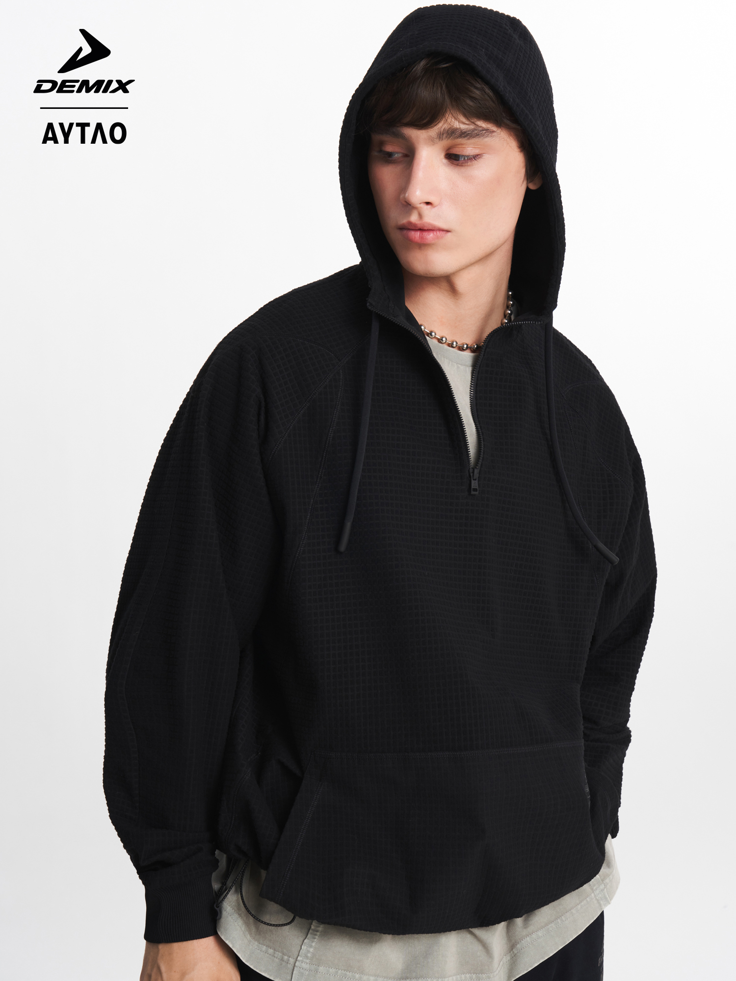 

Худи мужское оверсайз Demix x AYTΛO, Черный