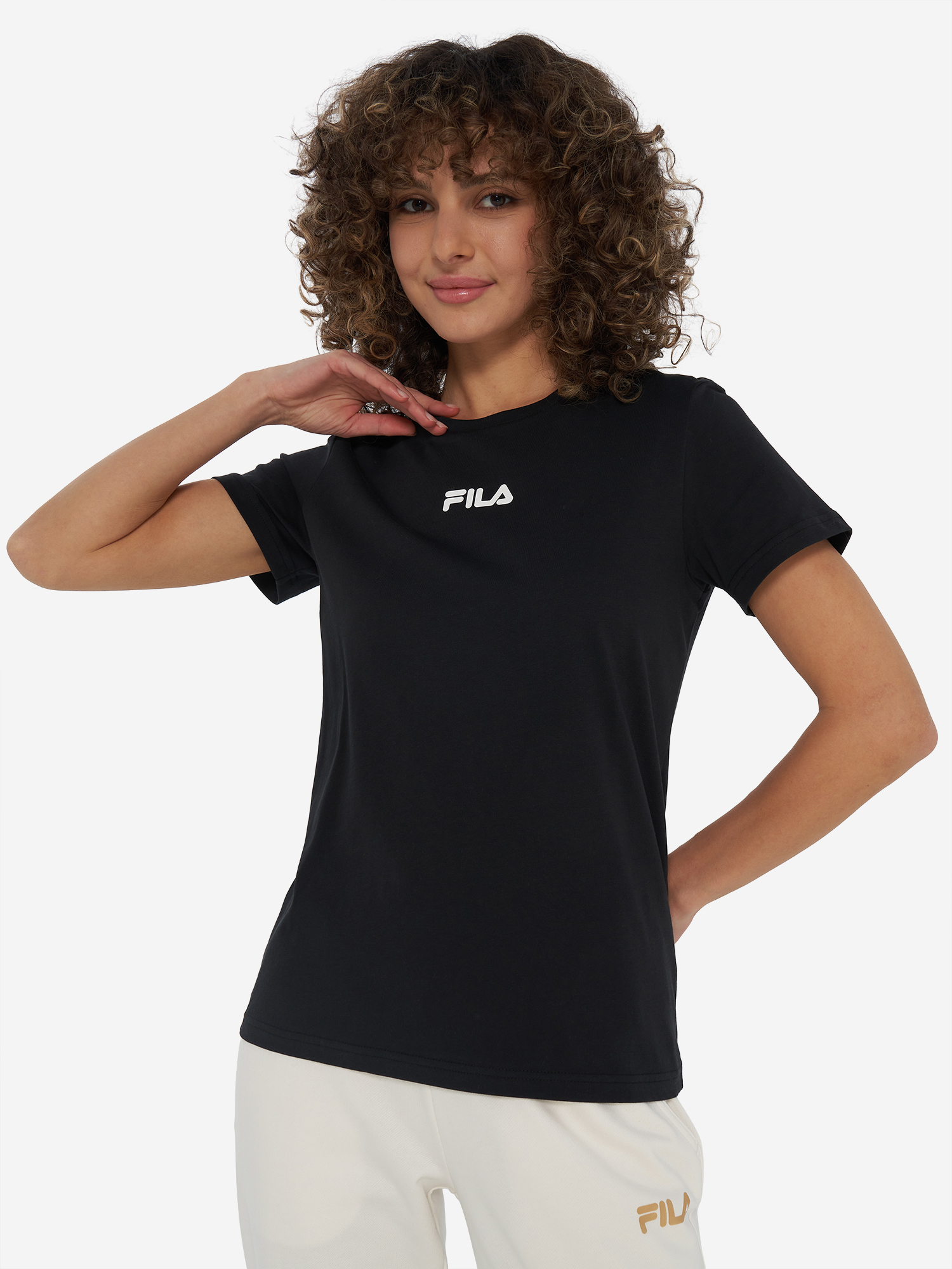 Футболка женская FILA Черная, черный, арт. 35281