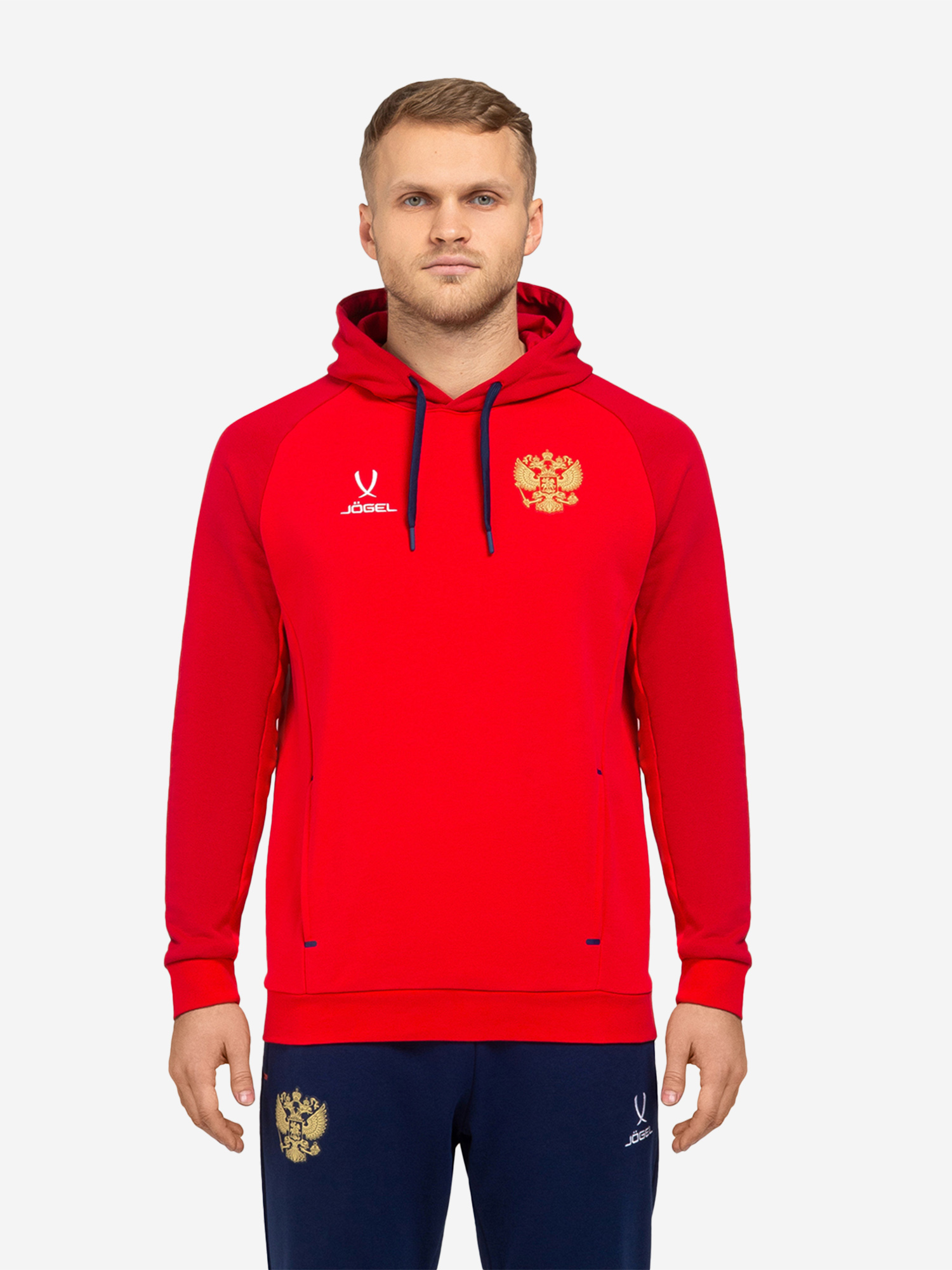 

Худи спортивное Jogel NATIONAL Cotton Hoodie, цвет красный, Красный