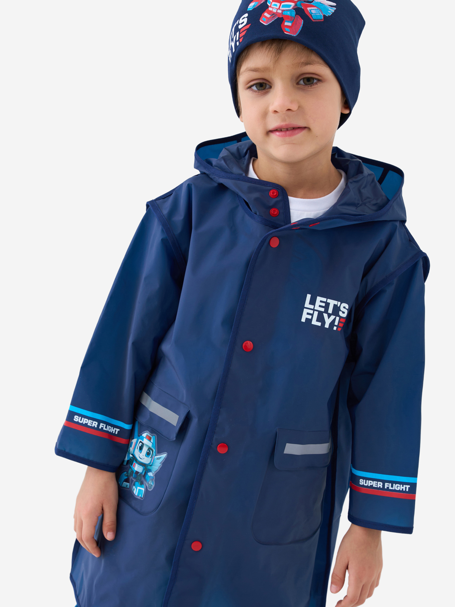 Изображение товара Детский дождевик PlayToday легкий водоотталкивающий для мальчика