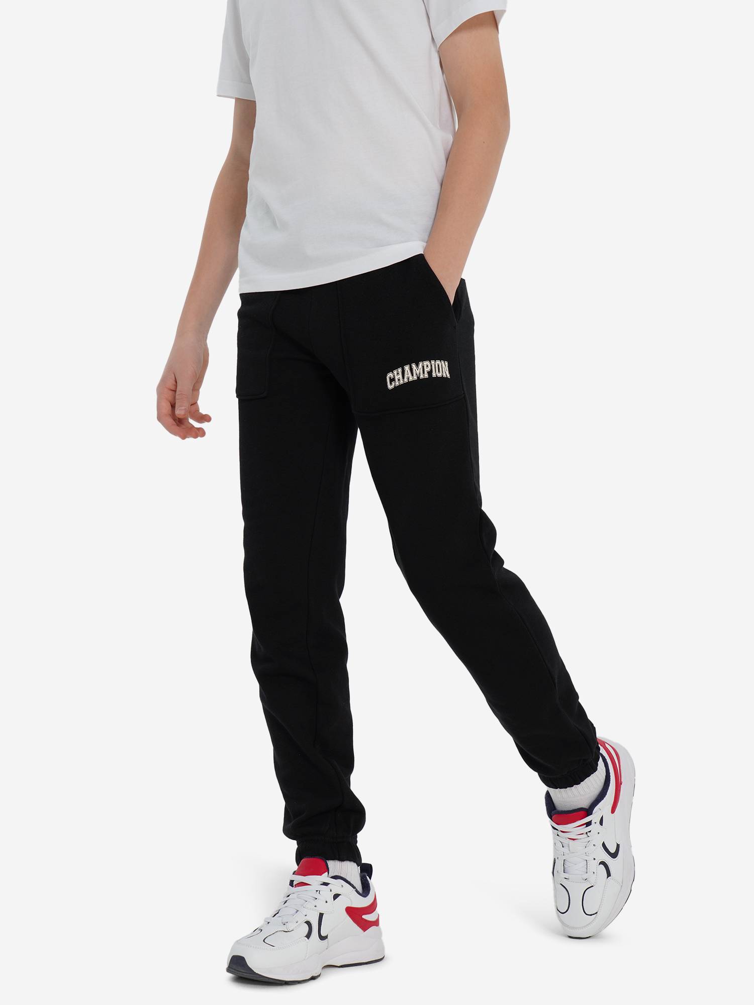 Брюки Champion для мальчиков Черные, черный, арт. 307639c0k-kk001