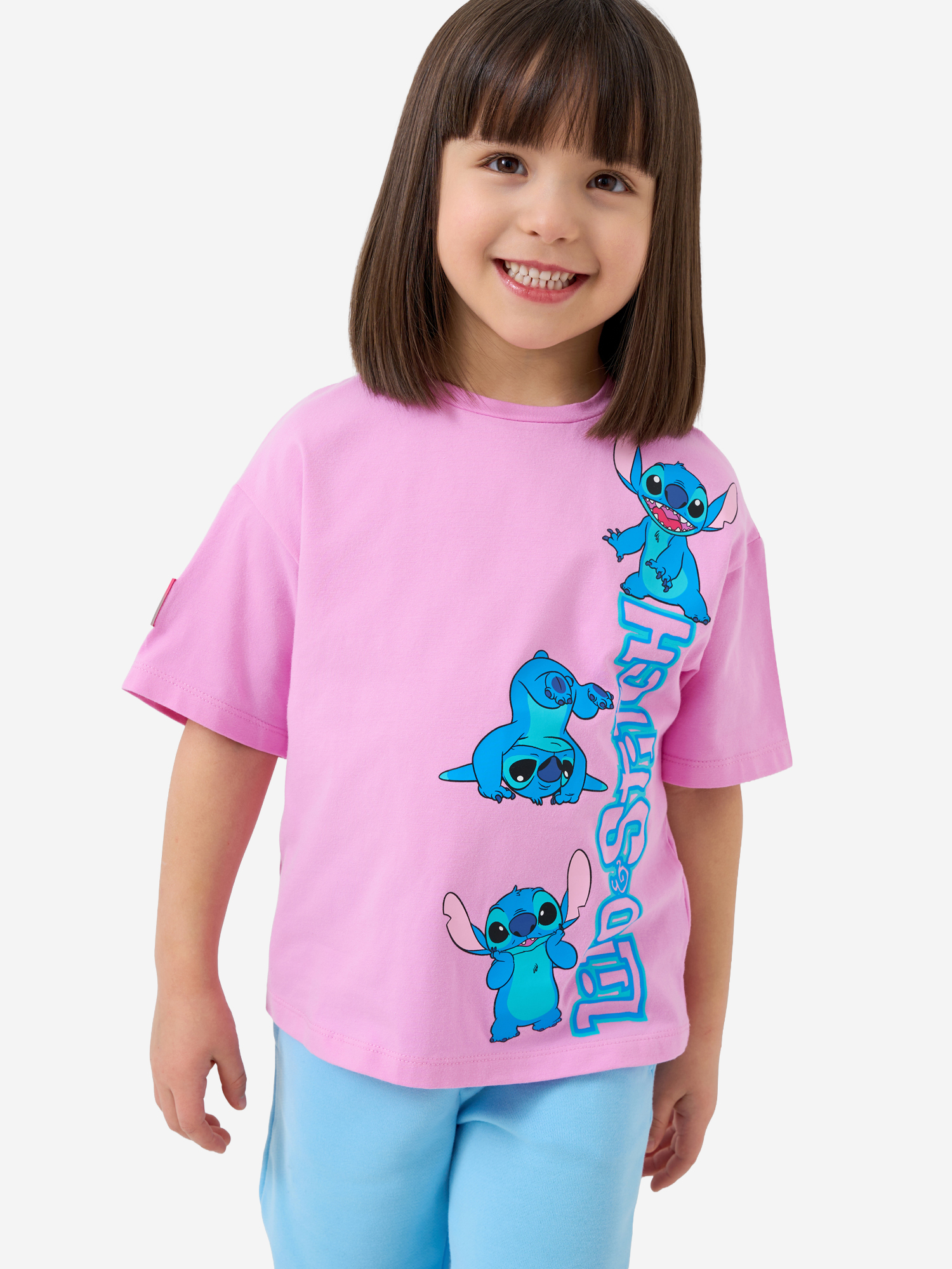 Изображение товара Футболка для девочки PlayToday с натуральным материалом, летняя