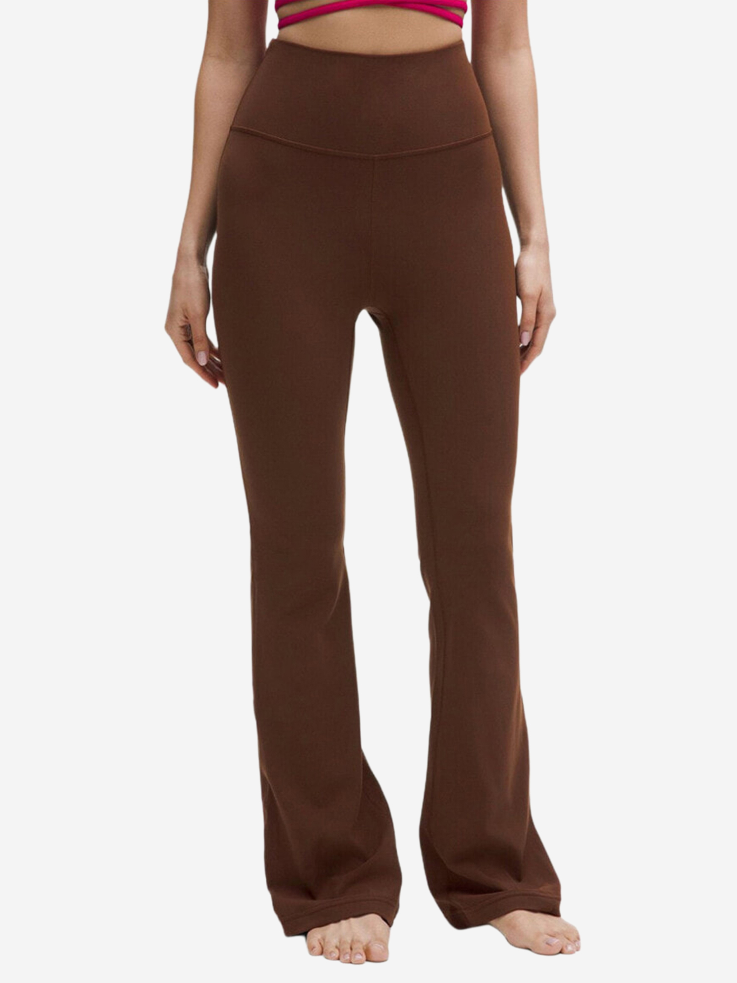 Изображение товара Женские брюки Lululemon Groove Series Yoga Pants коричневые спорт