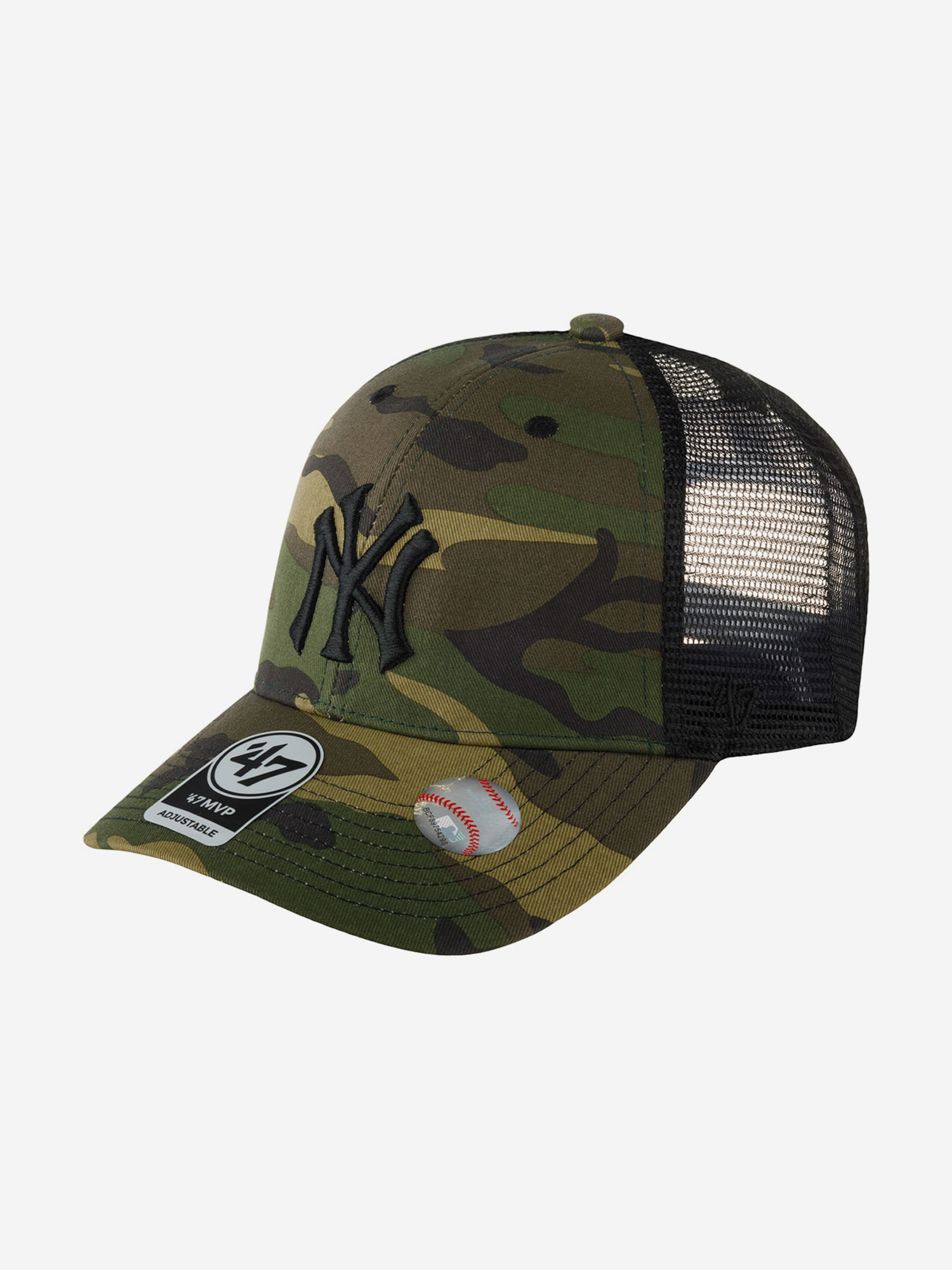 

Бейсболка с сеточкой 47 BRAND B-CBRAN17GWP-CM New York Yankees MLB (оливковый), Мультицвет
