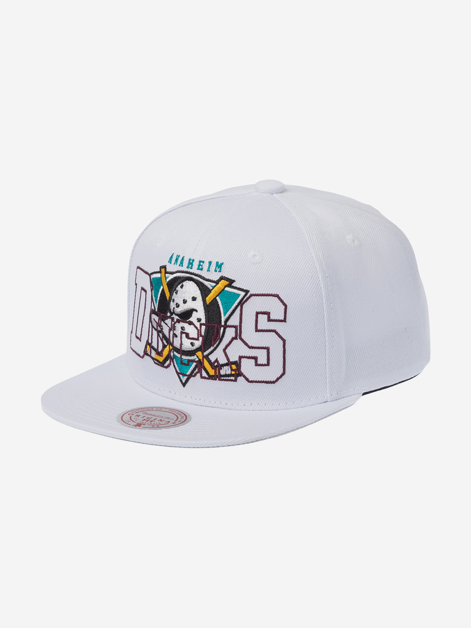 Изображение товара Бейсболка с прямым козырьком MITCHELL NESS HS10385-ADUWHIT Anaheim Ducks NHL (белый)