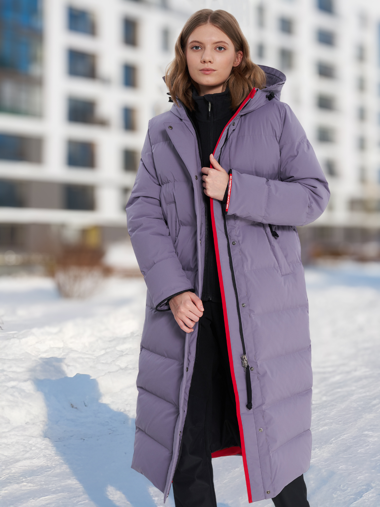 Пальто пуховое женское Bask Eureka Серый 53999₽