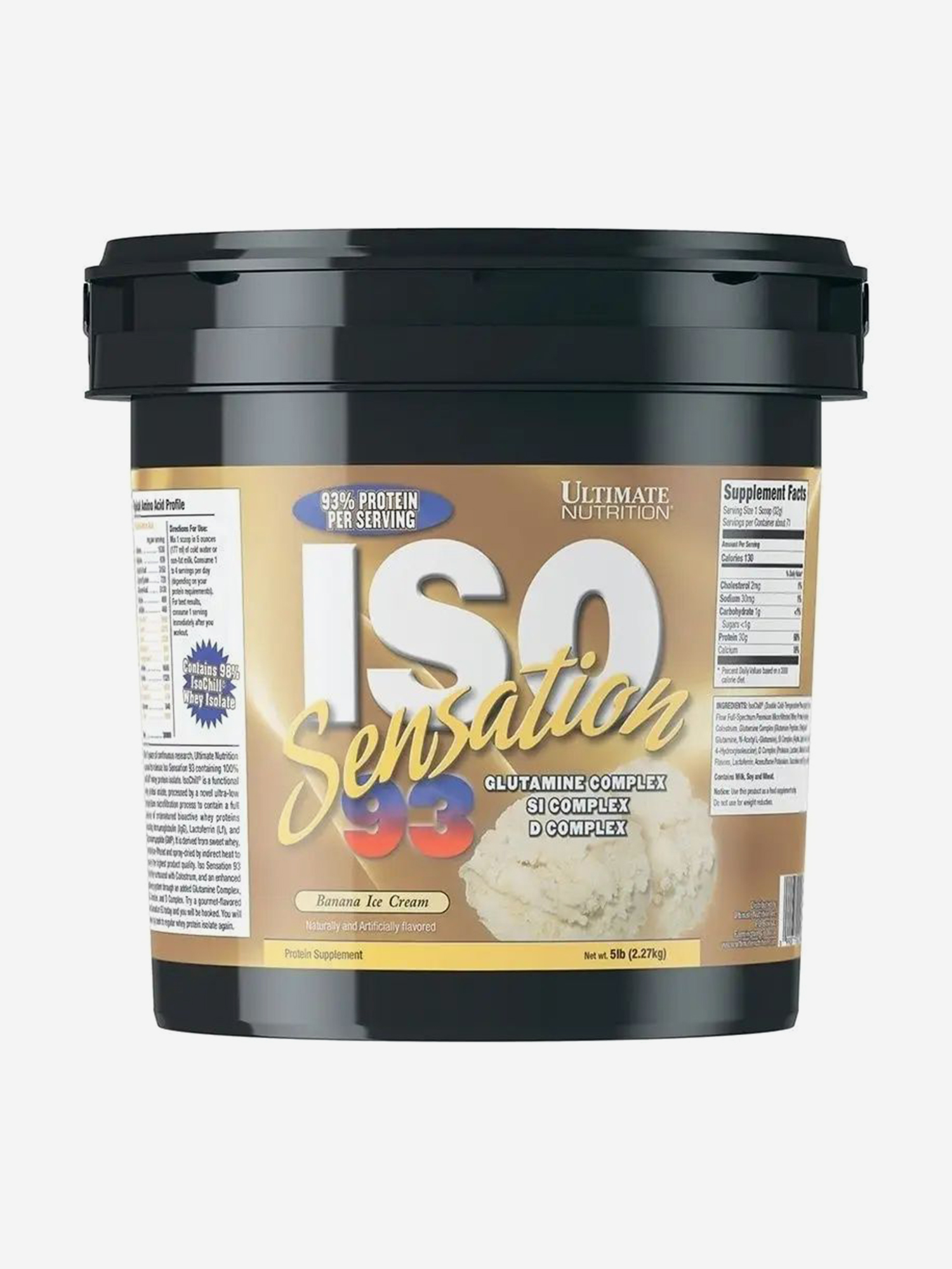 Изображение товара Протеин Ultimate Nutrition ISO Sensation 2270 г Банановое мороженое