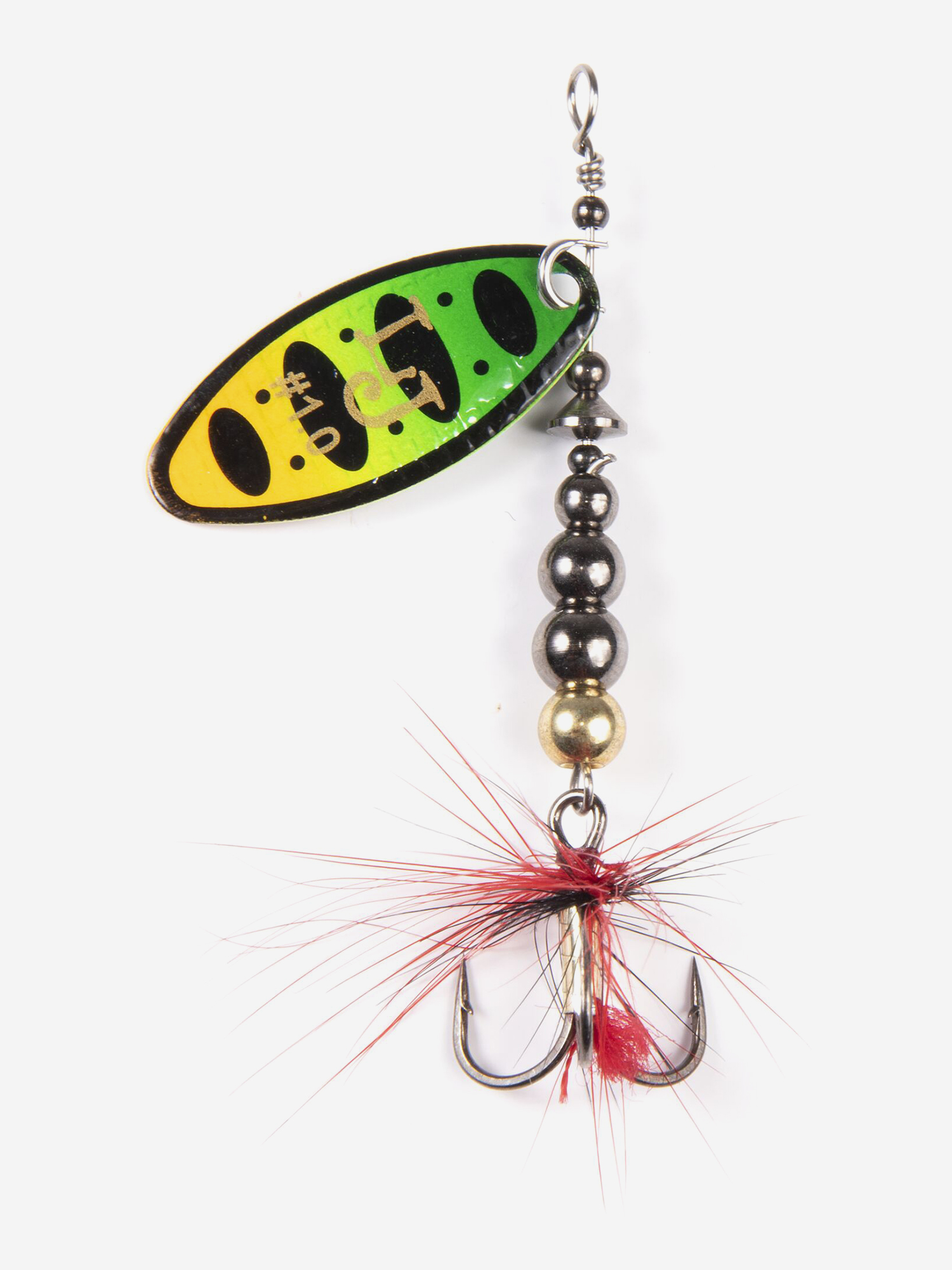 Изображение товара Блесна Lucky John SHELT BLADE 1 - вращающаяся приманка 5 г с оперением