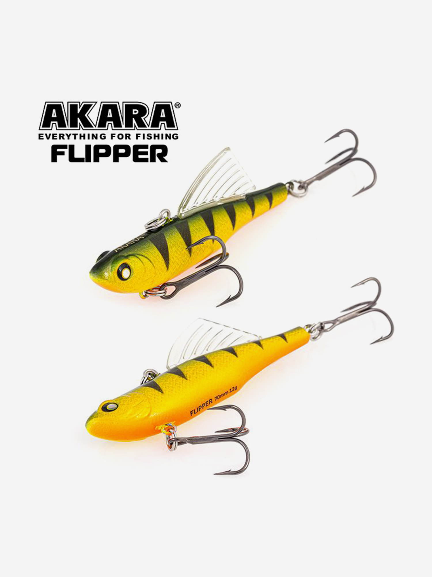 Изображение товара Воблер ратлин Akara Flipper 70мм 12г A11 виб зимний на щуку, судака