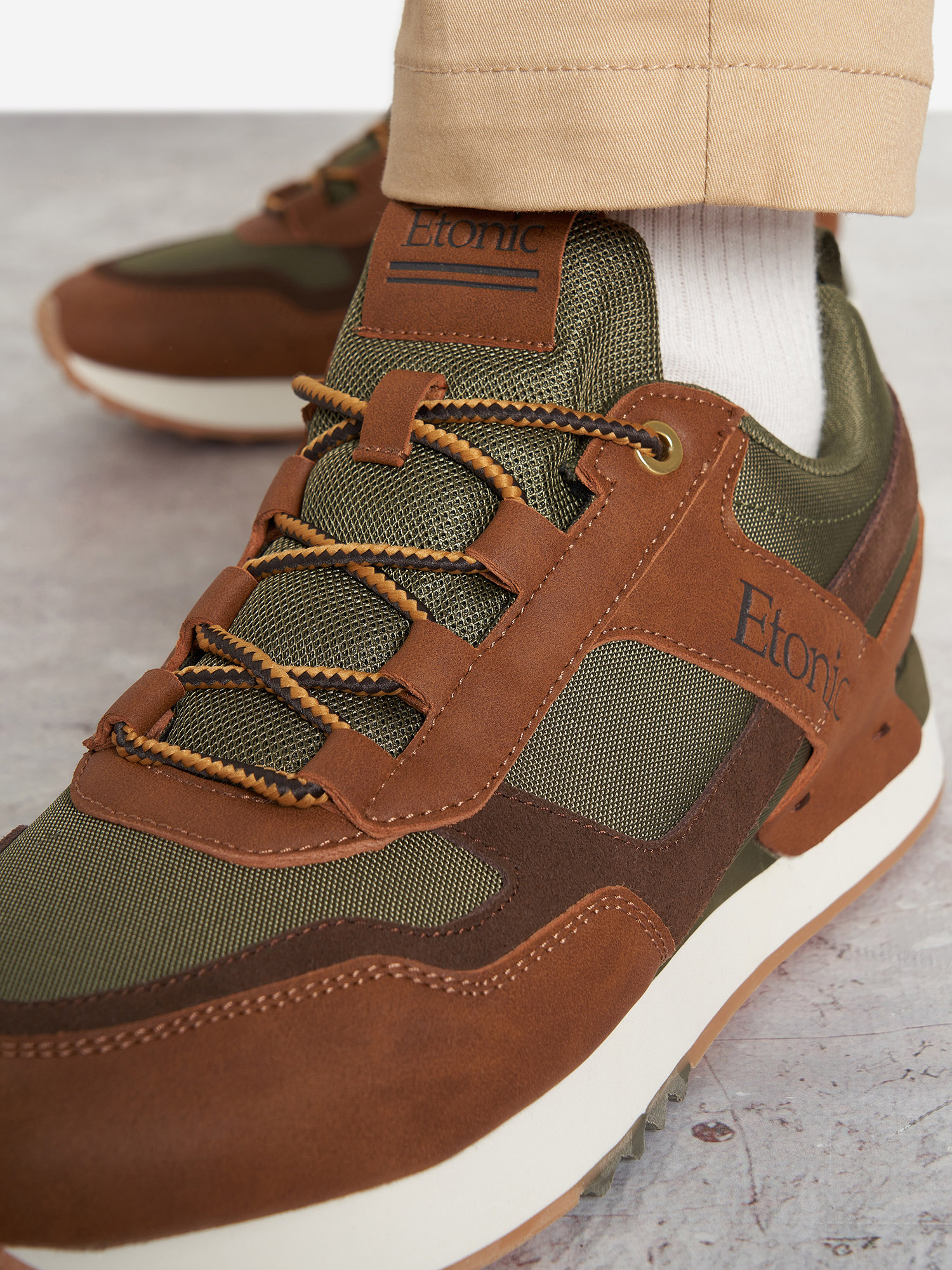 фото Кроссовки мужские etonic daski, коричневый