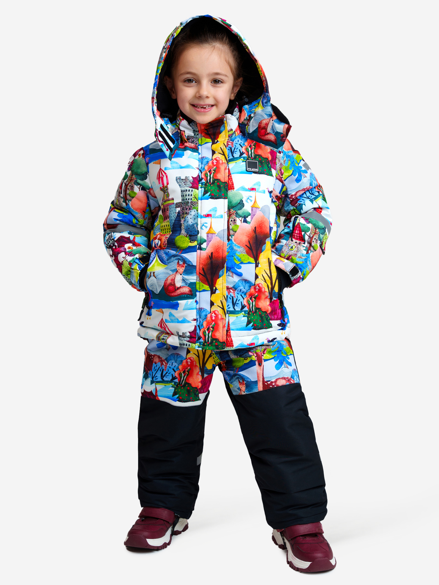 Изображение товара Зимний комплект для девочек куртка и полукомбинезон PlayToday