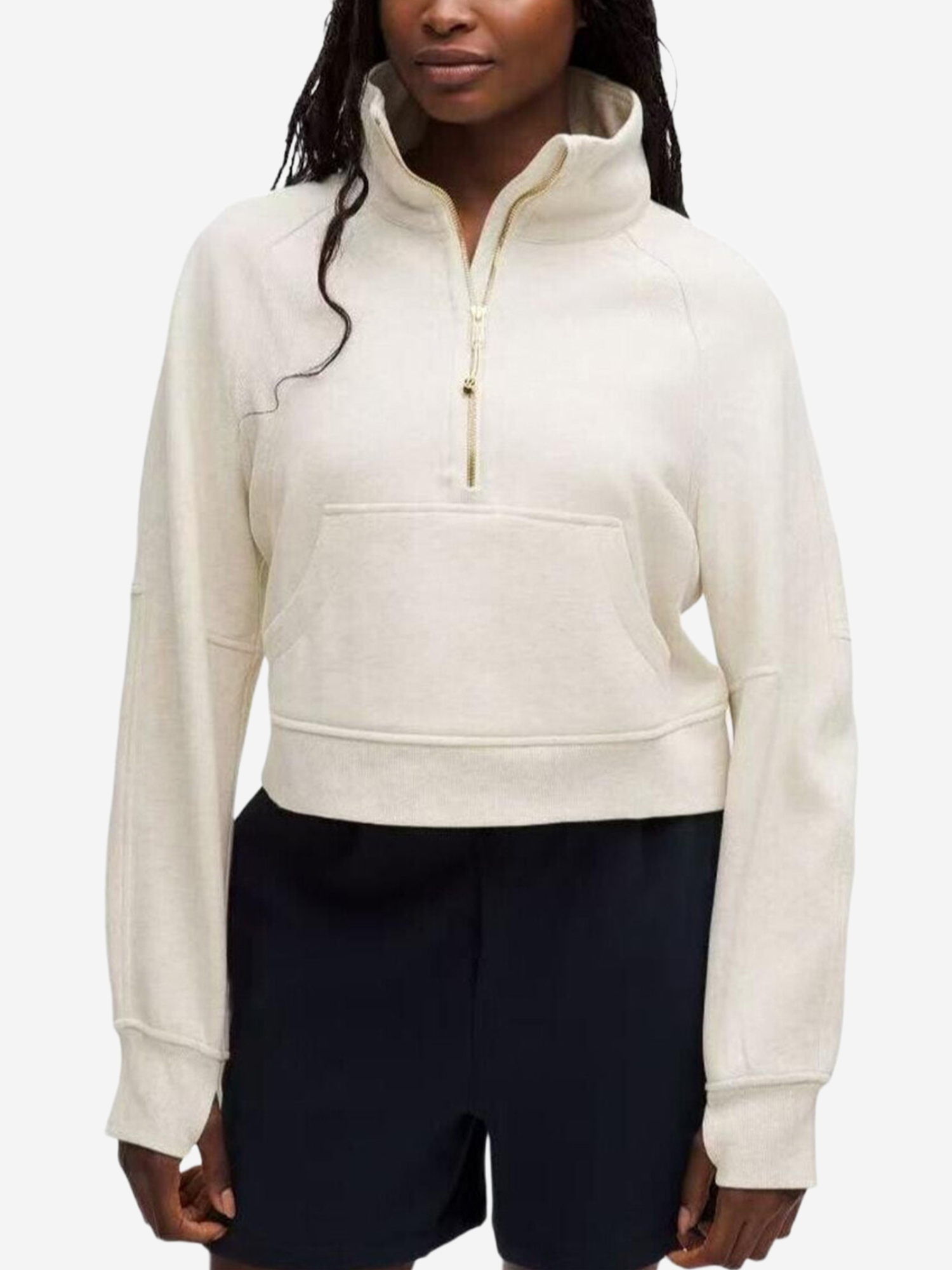 Изображение товара Женский свитшот Lululemon белого цвета для активного отдыха