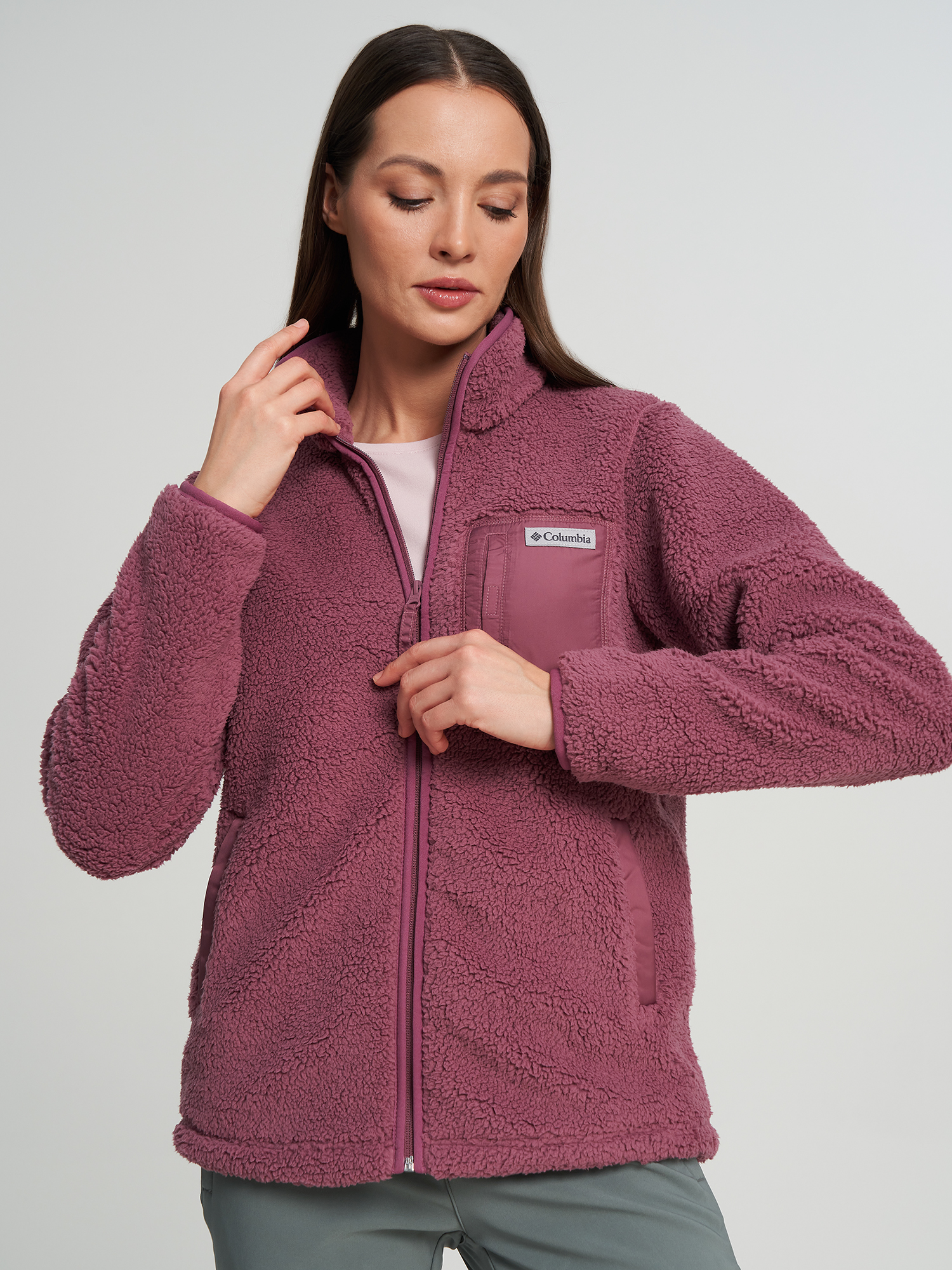 Джемпер флисовый женский Columbia West Bend Full Zip II, Фиолетовый