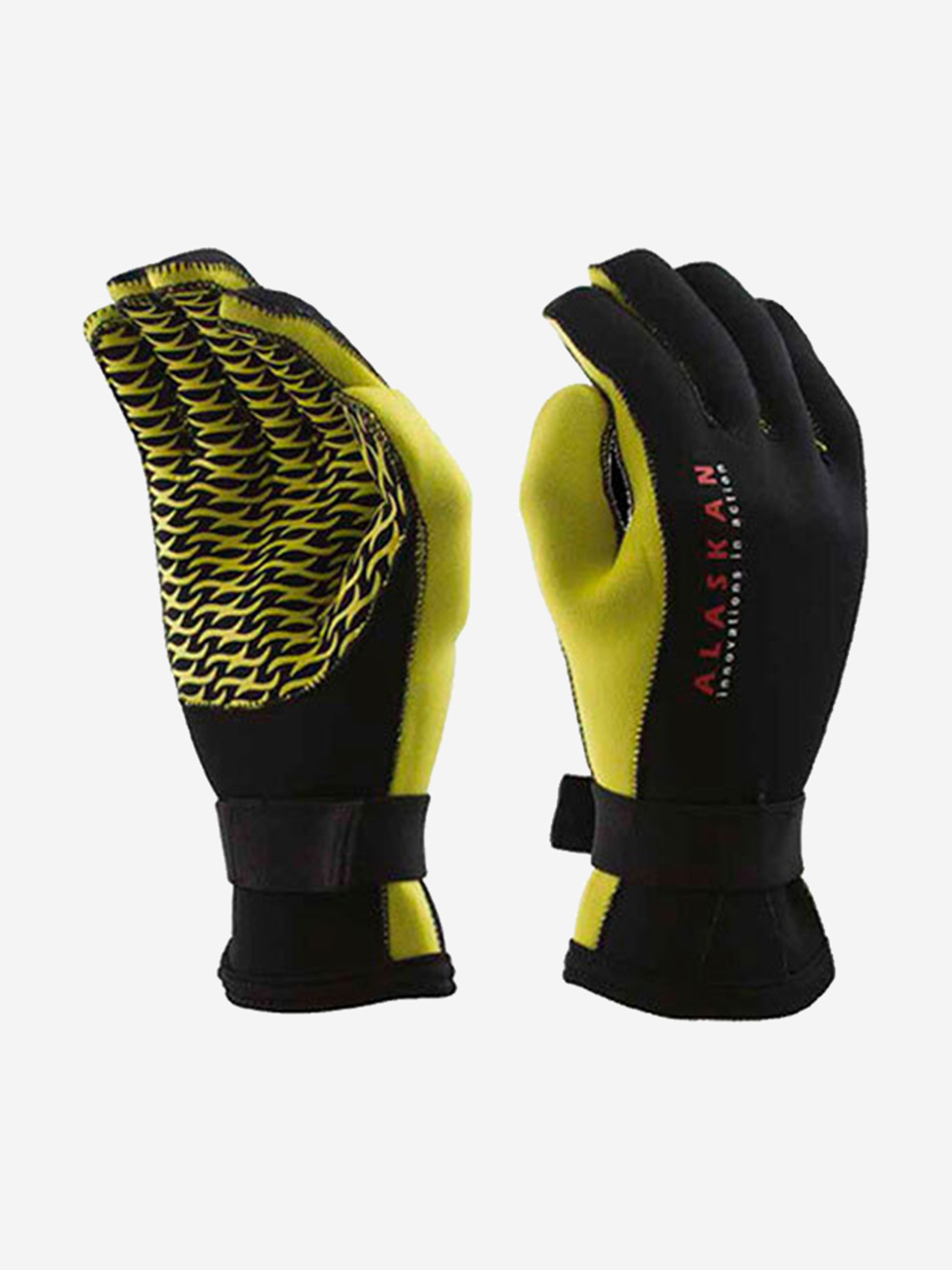 Перчатки неопреновые Alaskan черный/желтый р.XL, Черный перчатки неопреновые alaskan желтый