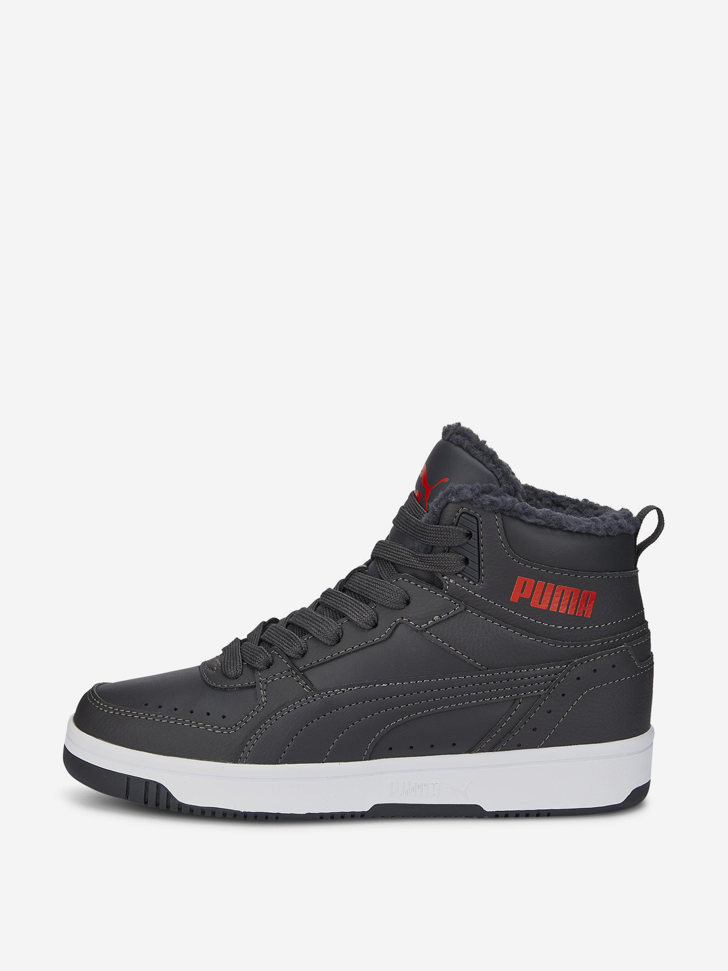 

Кеды утепленные для мальчиков PUMA Rebound Joy Fur Jr, Серый