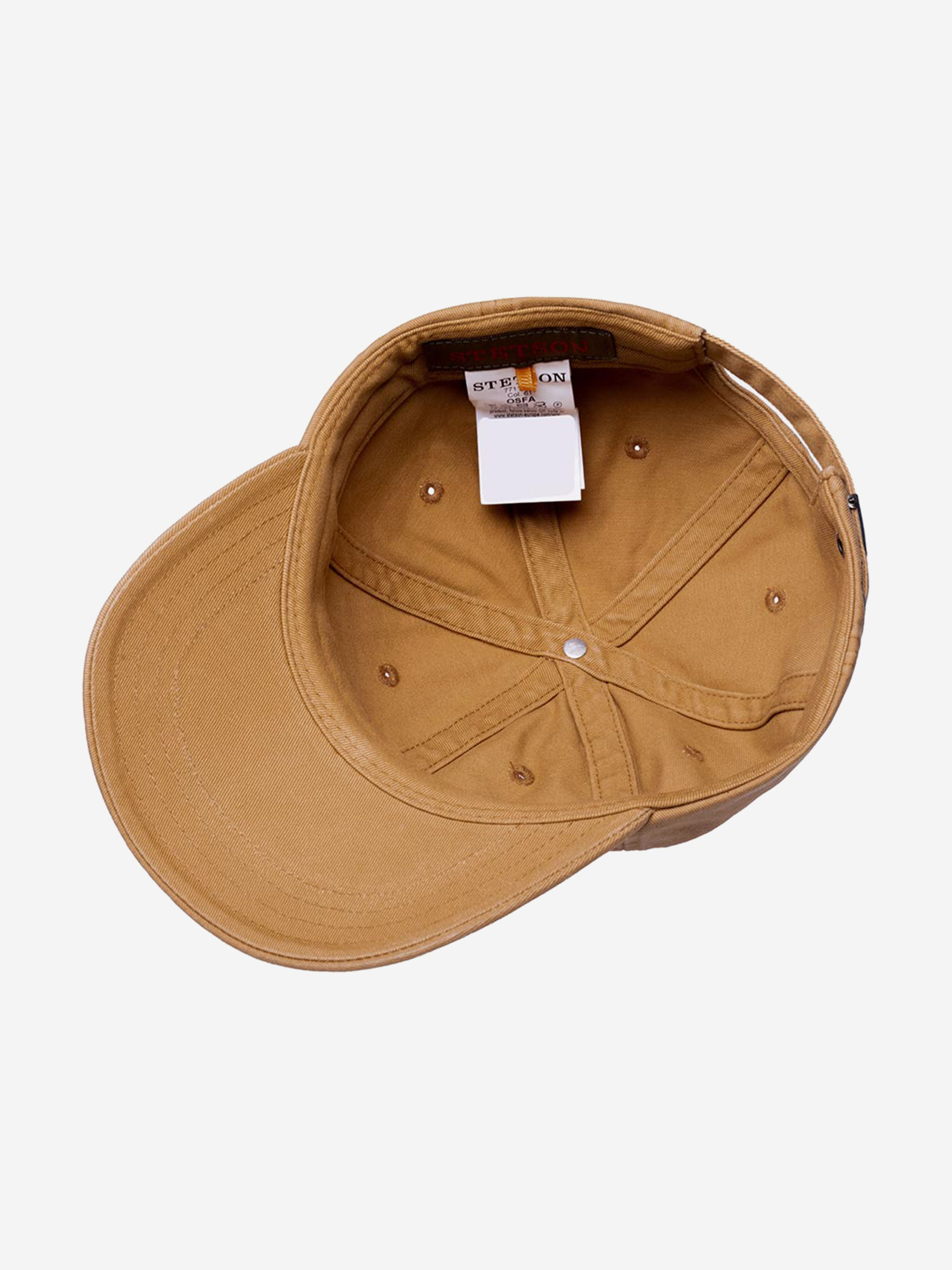 Бейсболка STETSON 7711101 BASEBALL CAP COTTON (бежевый), Бежевый 02-214XDOXS9Z-77, размер Без размера - фото 4