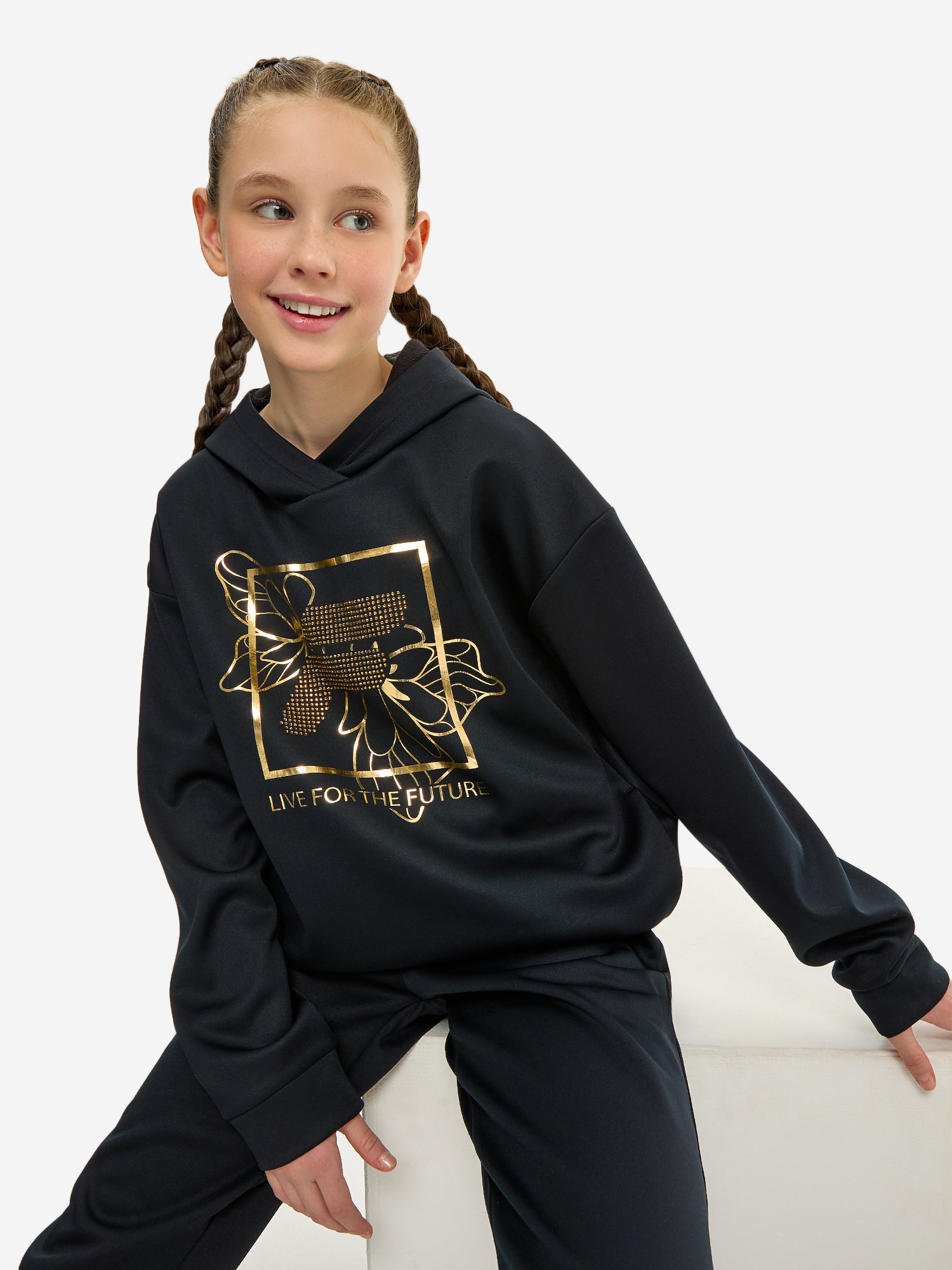 

Худи для девочек FILA, Черный