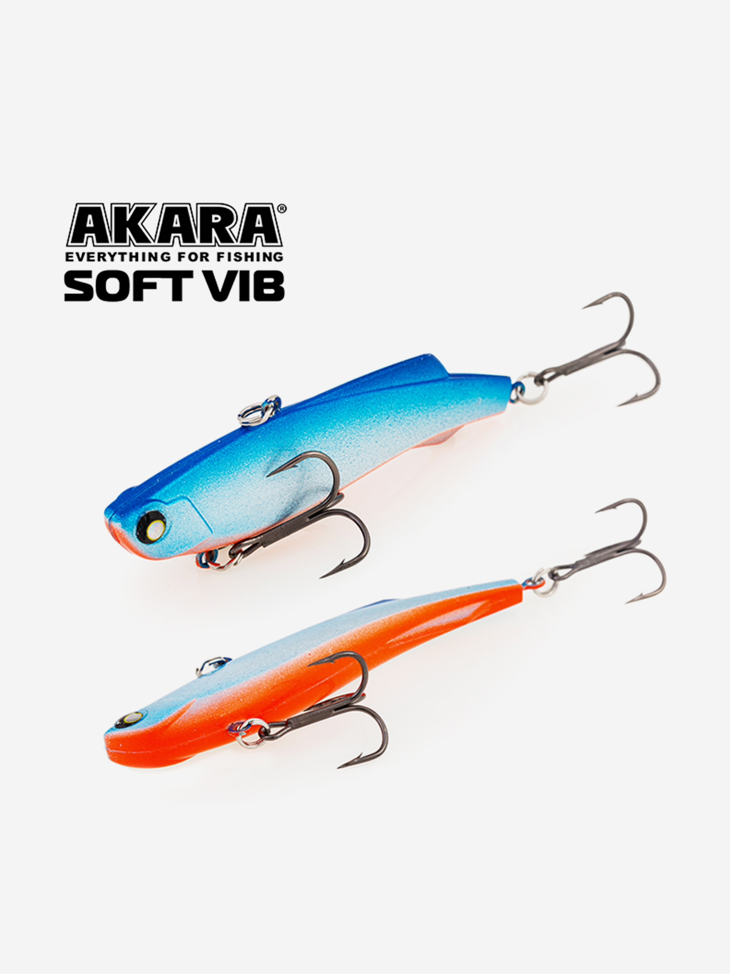 Изображение товара Воблер ратлин Akara Soft Vib 85мм 25г A12 виб зимний на щуку, судака