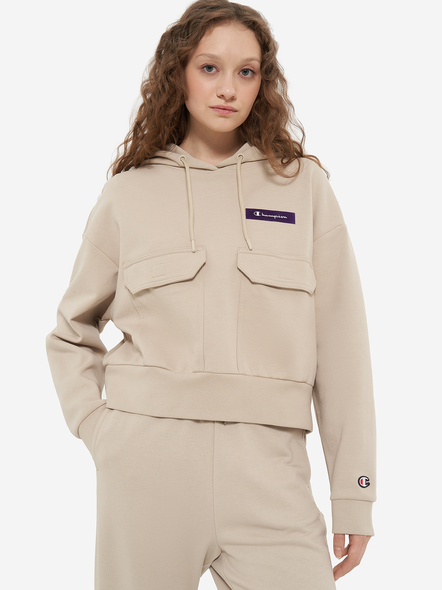 Худи Champion, бежевый, арт. 117776C0K-MS030