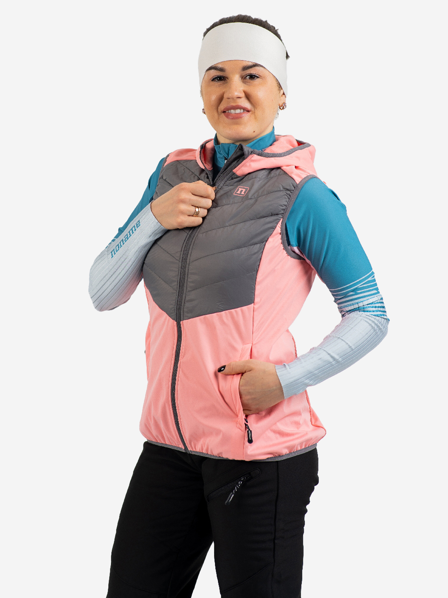 

Жилет спортивный Noname Hybrid Vest 24 WOS лыжный, Розовый