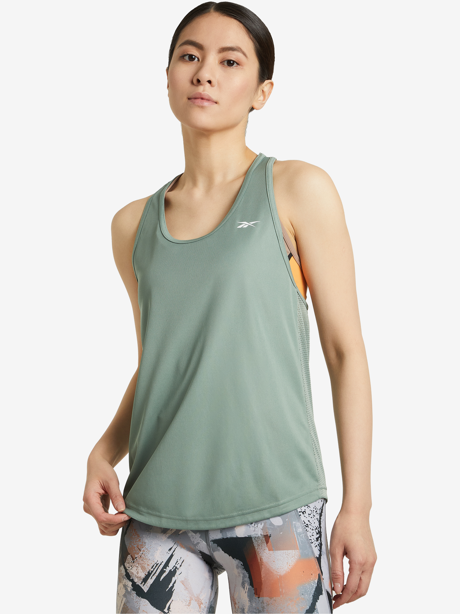 

Майка женская Reebok Mesh Tank, Зеленый