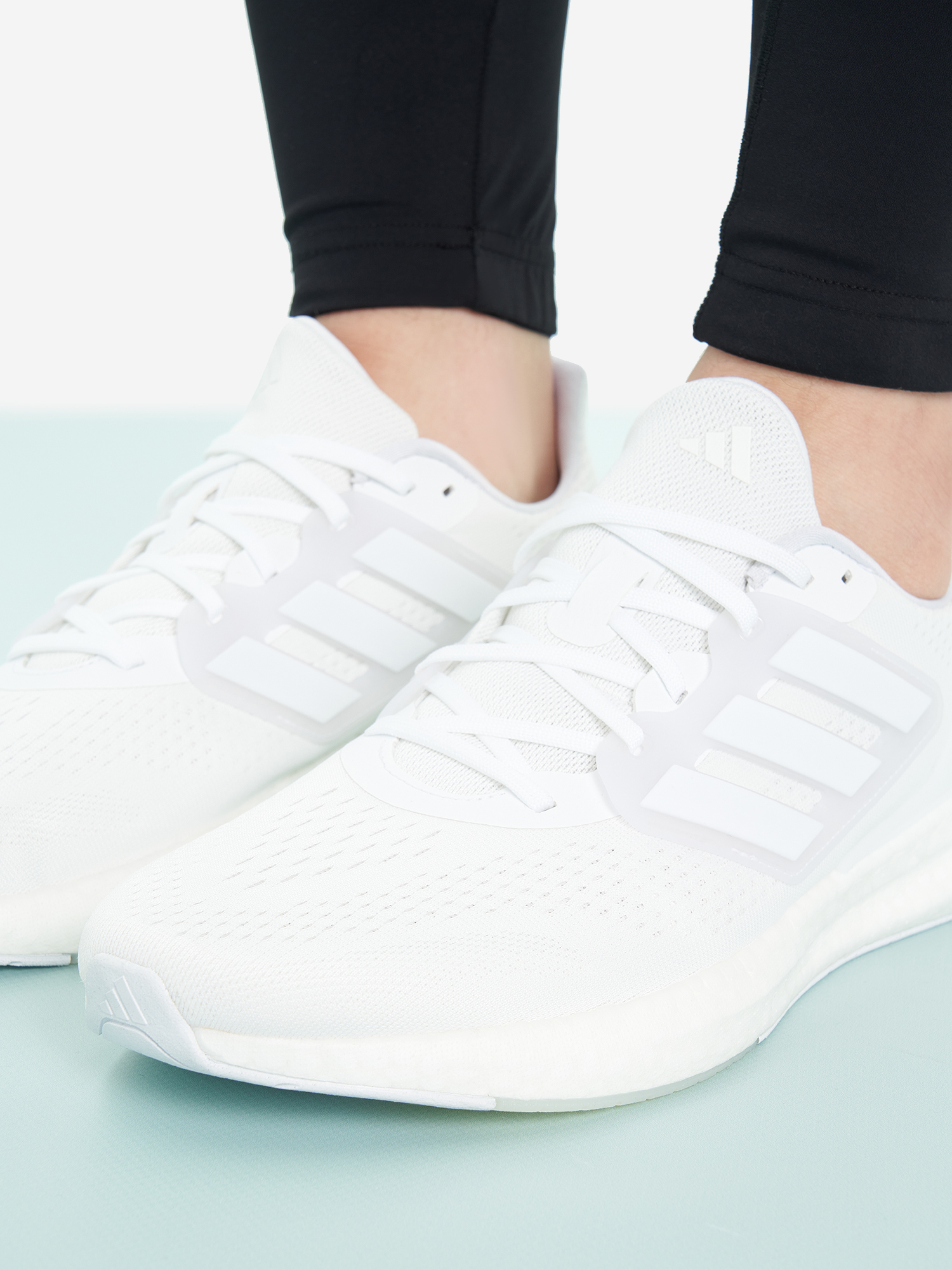 Кроссовки мужские adidas Pureboost 23, Белый Вид№9