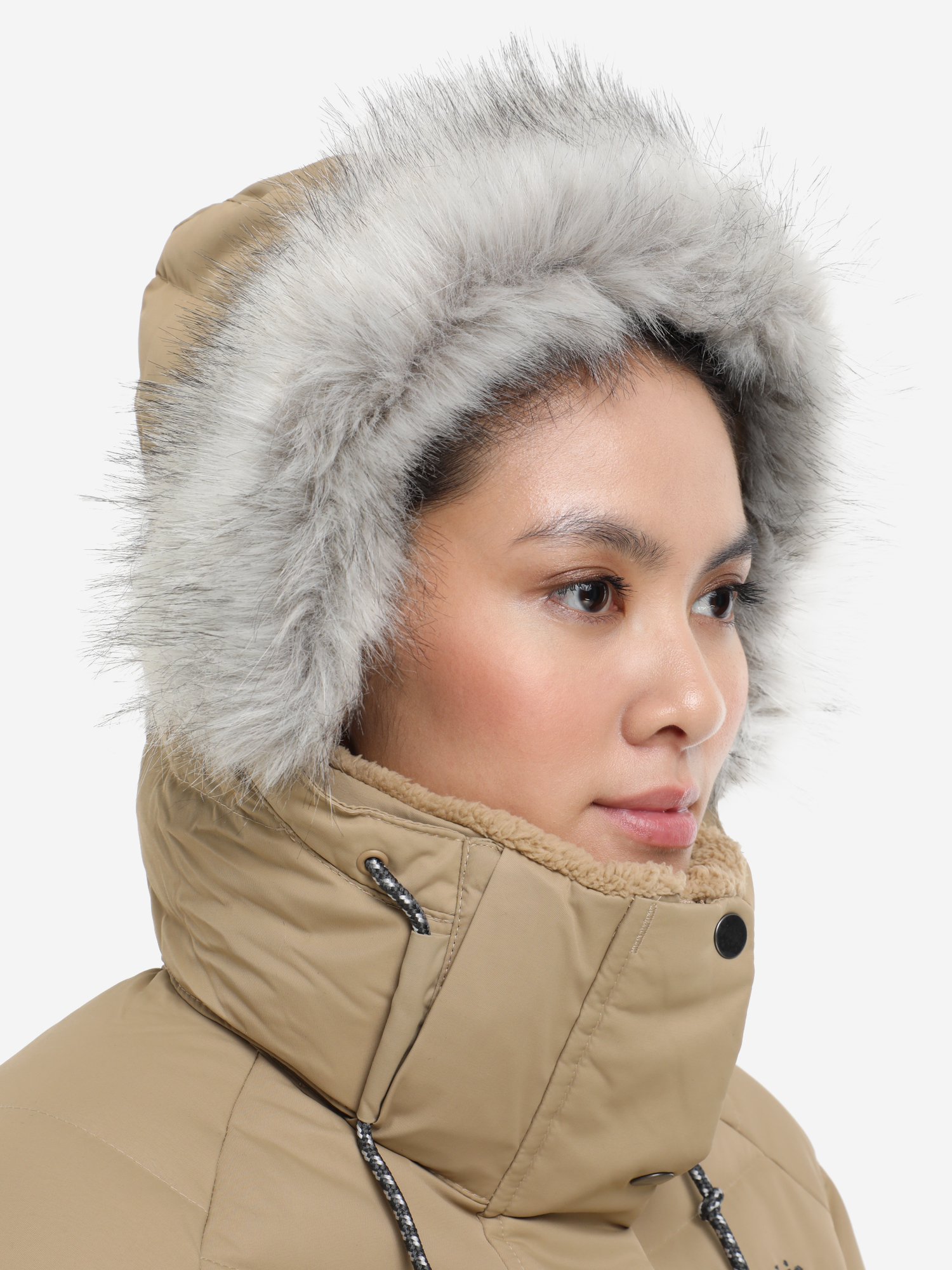 Пуховик женский Columbia Belle Isle Mid Down Jacket, Коричневый 2051441CLB-214, размер RUS 44 | EUR S - фото 4