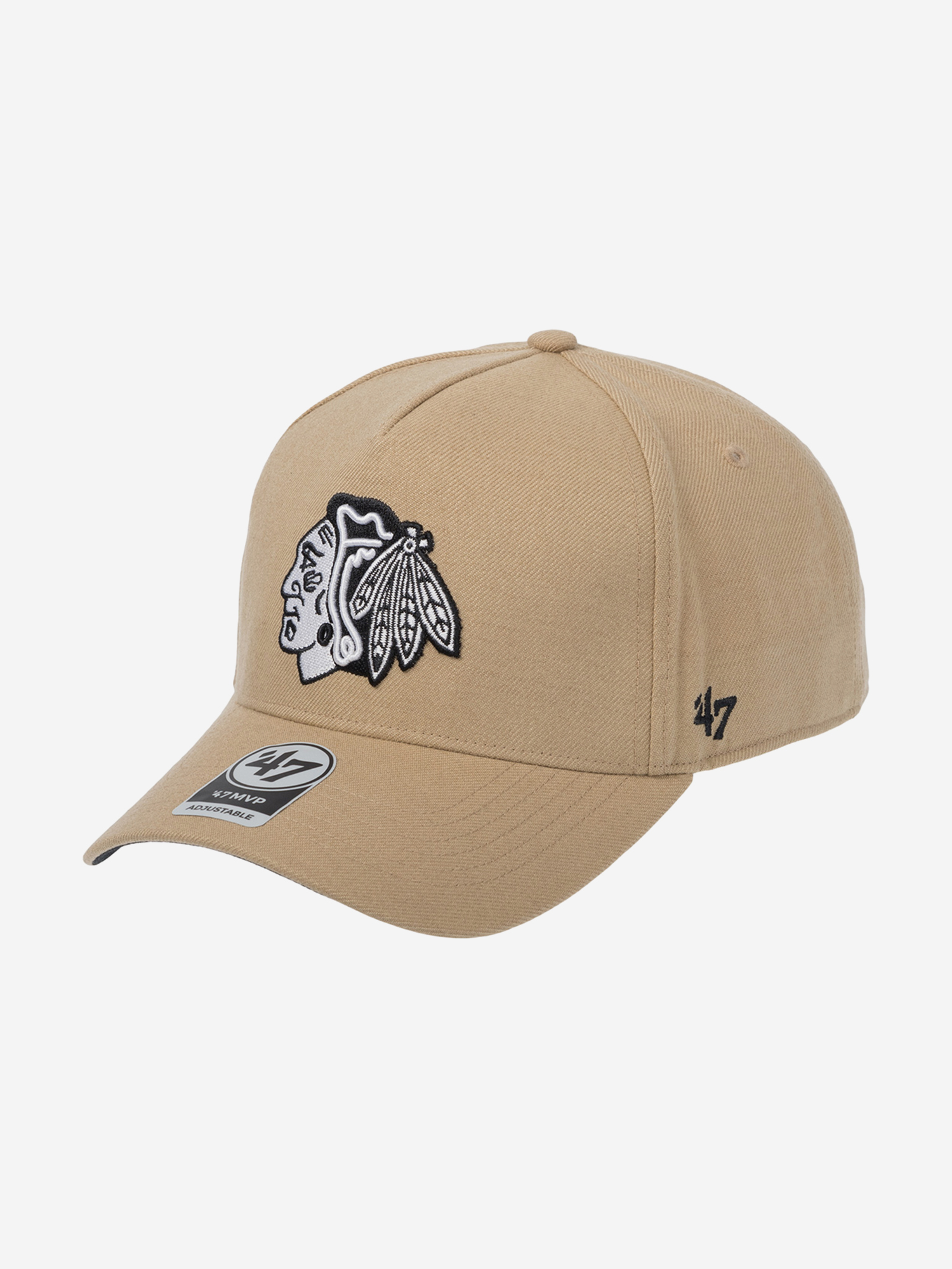 Изображение товара Бейсболка 47 BRAND H-REPDT04WBP-KHA Chicago Blackhawks NHL унисекс всесезонная