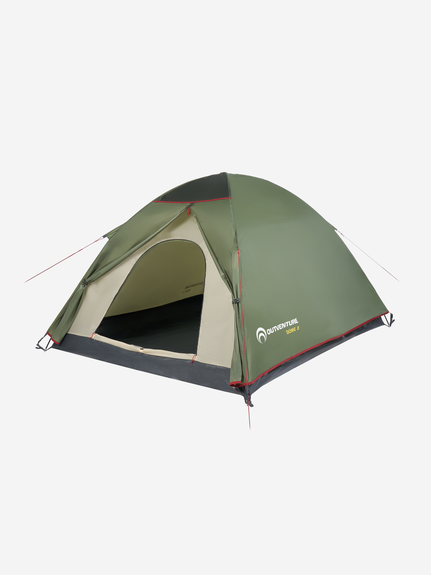 Палатка 3-местная Outventure Dome 3, Зеленый