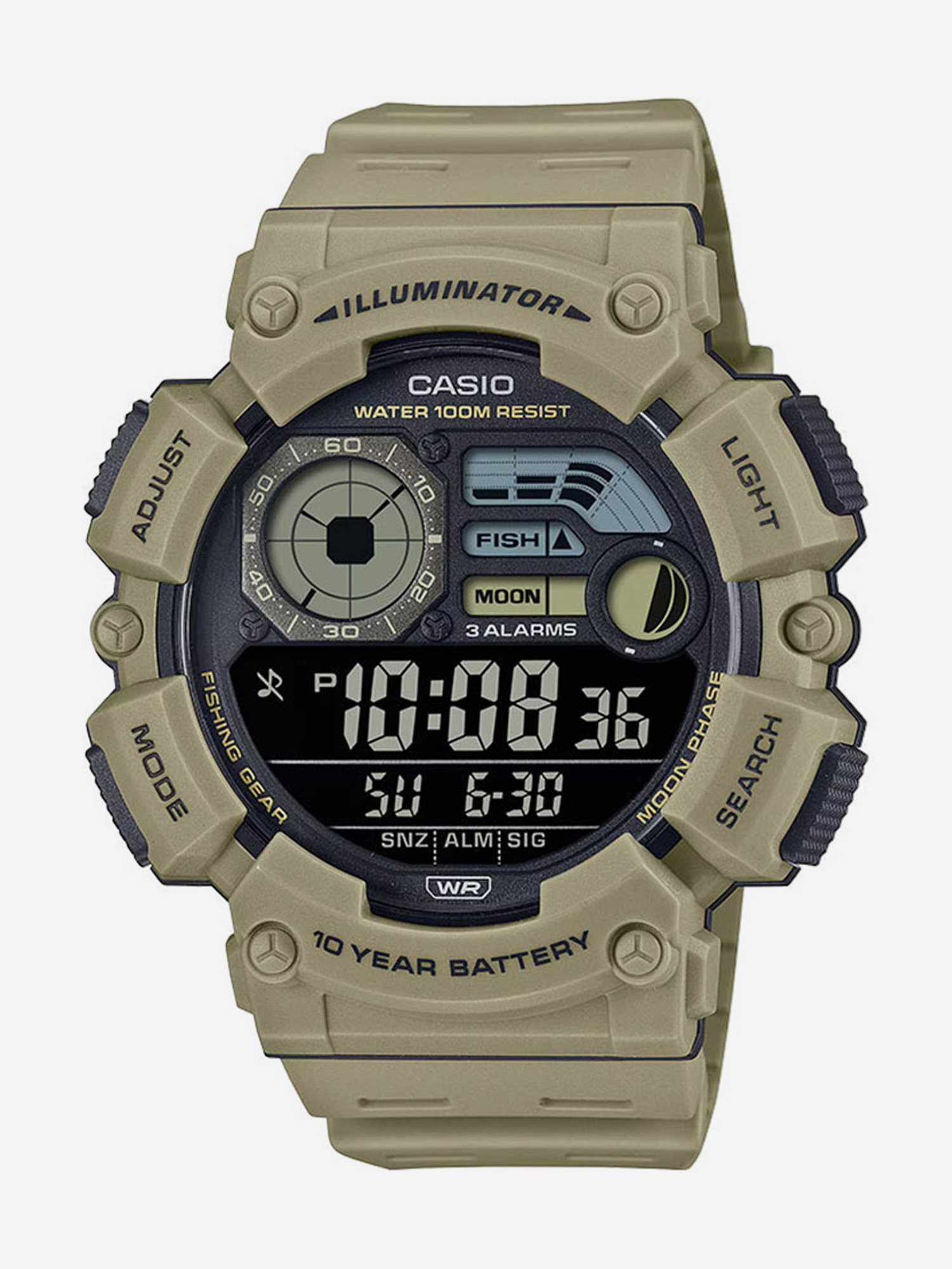 

Наручные часы Casio Collection WS-1500H-5B, Зеленый