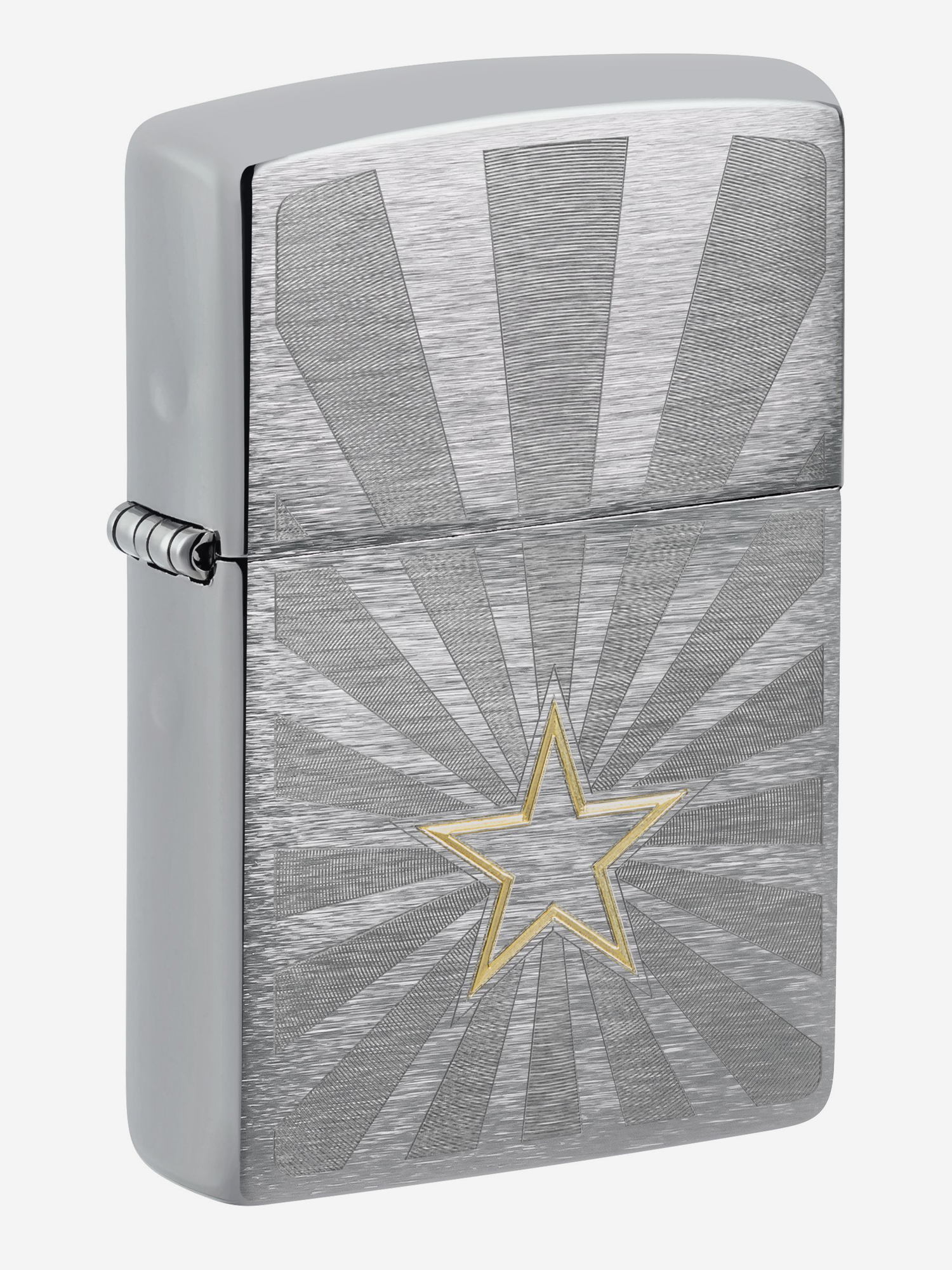 

Зажигалка бензиновая ZIPPO 48657 Star, Серебряный