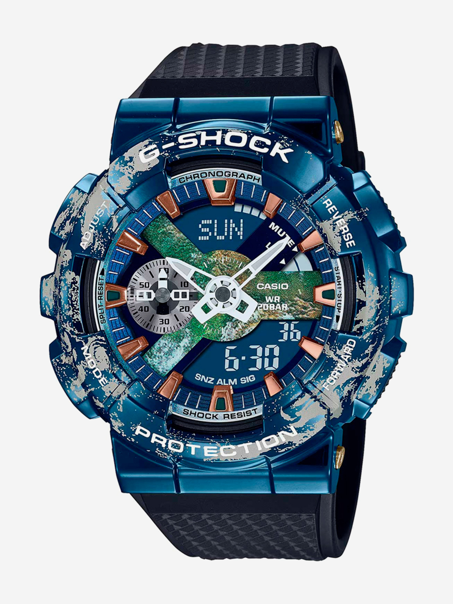 

Спортивные часы CASIO GM-110EARTH-1A, Синий