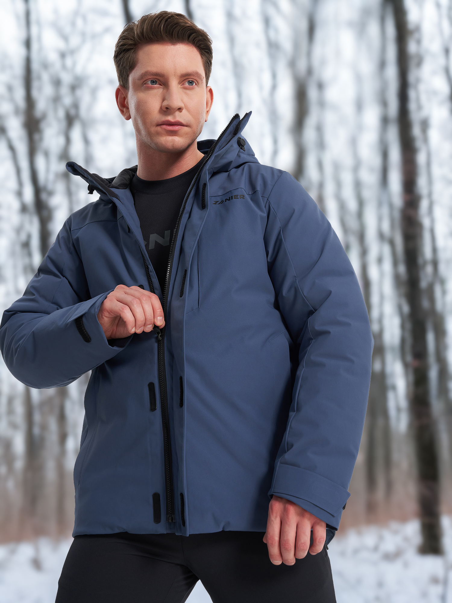 Пуховик мужской Zanier, синий, арт. 137468z08-z3