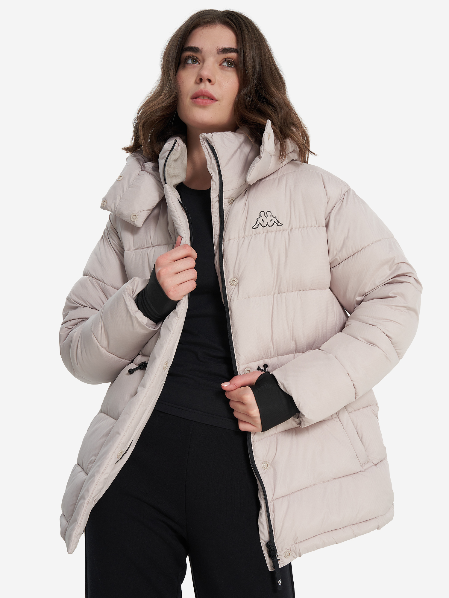 Пуховик женский Kappa Бежевый 11999₽