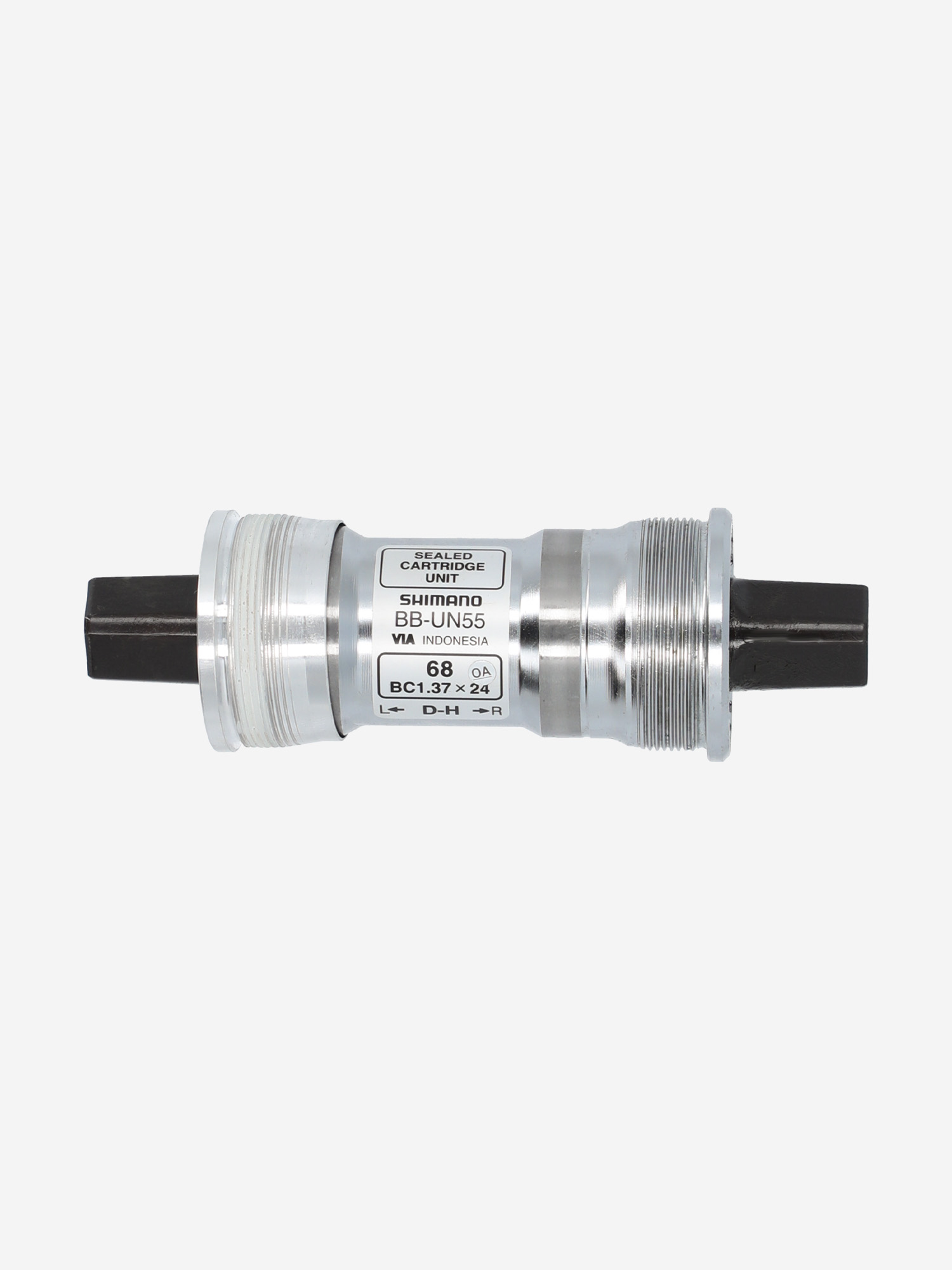 

Каретка Shimano BB-UN55, SQR, 68х115 мм, Серебряный