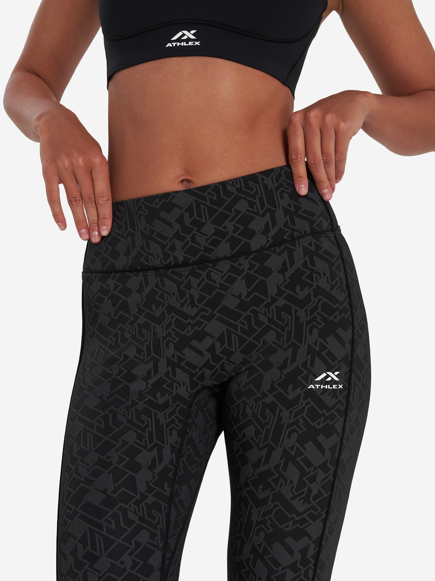 фото Легинсы женские athlex, черный