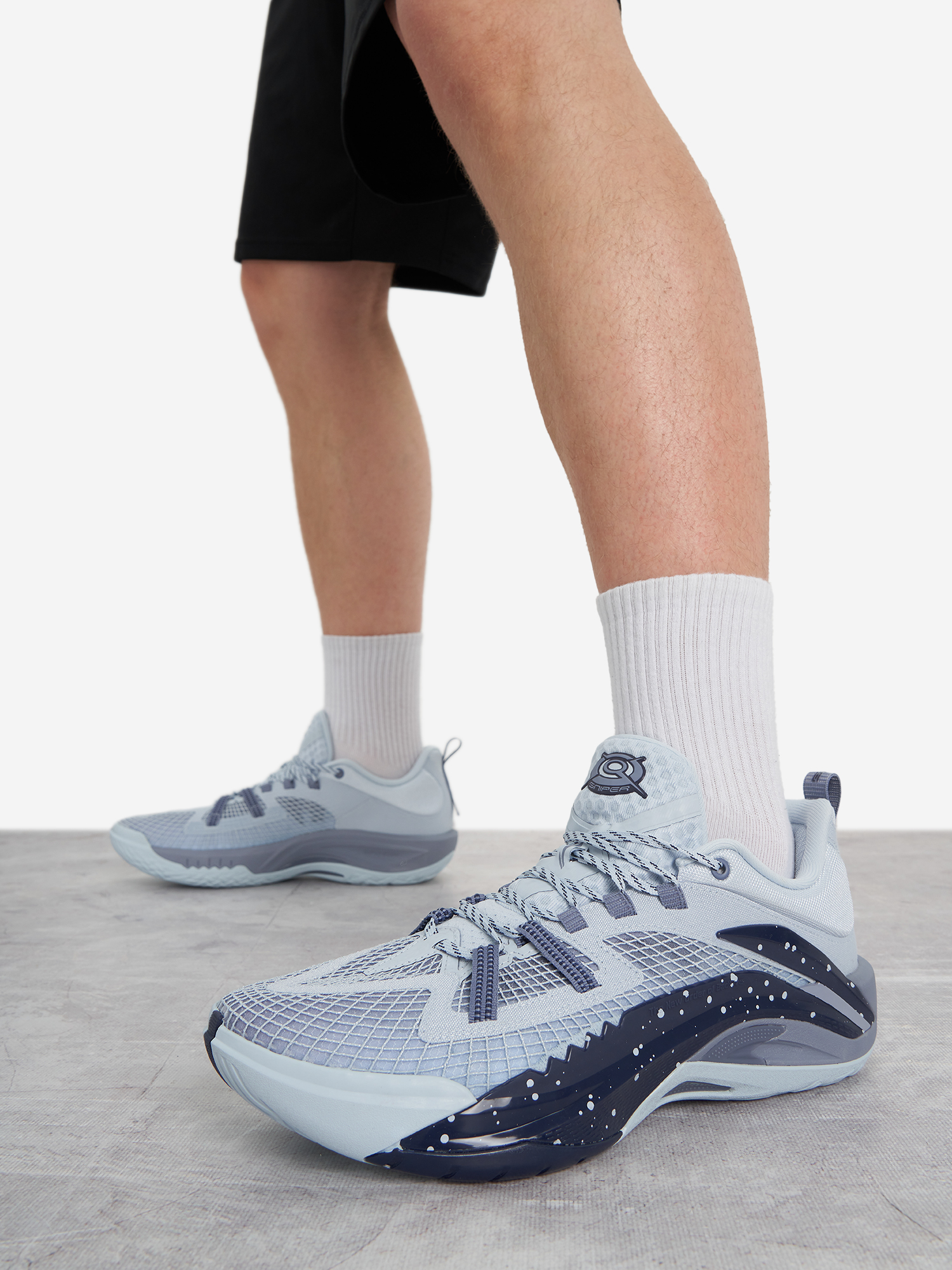 Кроссовки Li-Ning Bad5 Sniper I Super V2, серый, арт. 33492