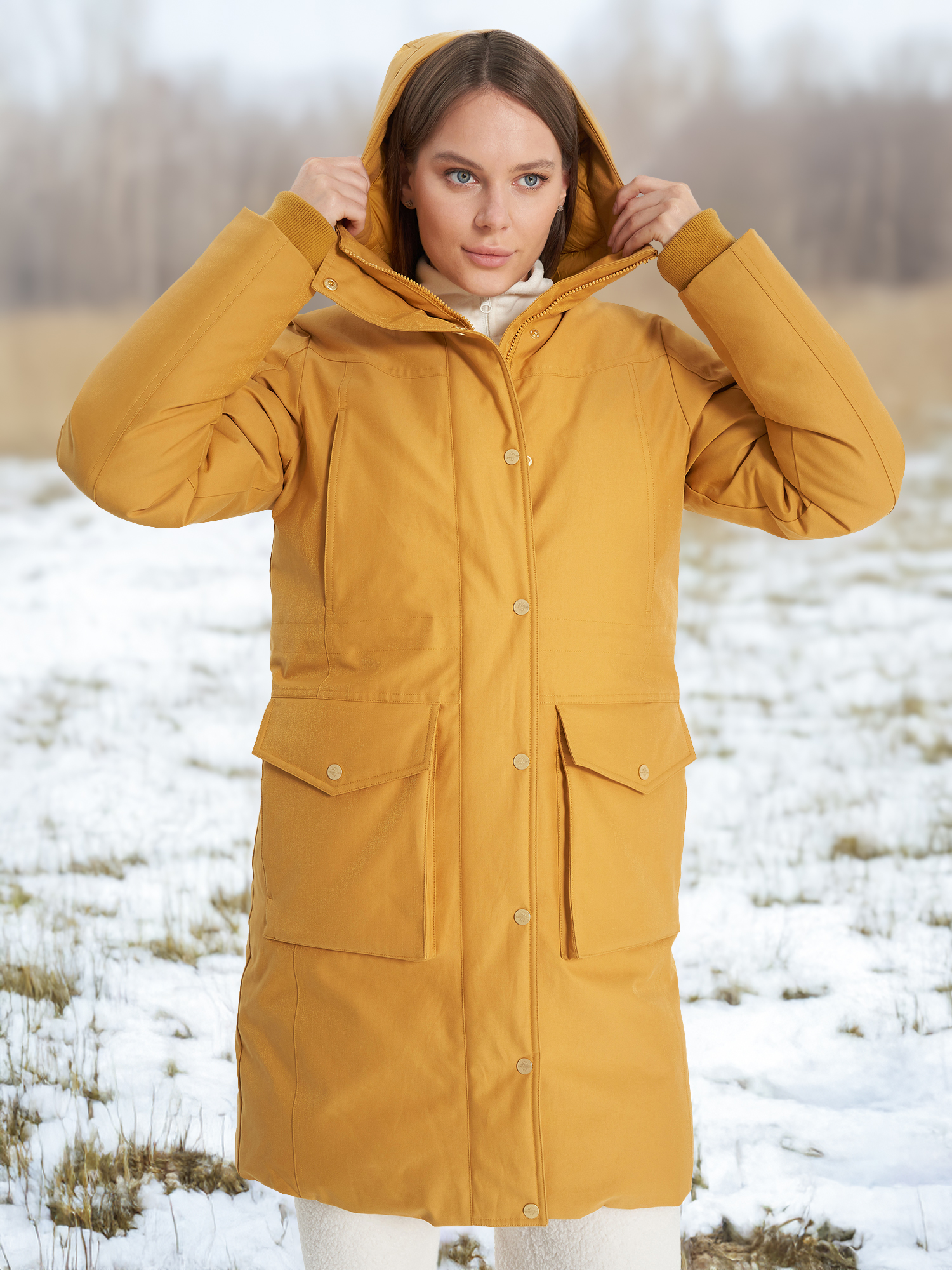 Пуховик женский Cordillero Желтый 13499₽