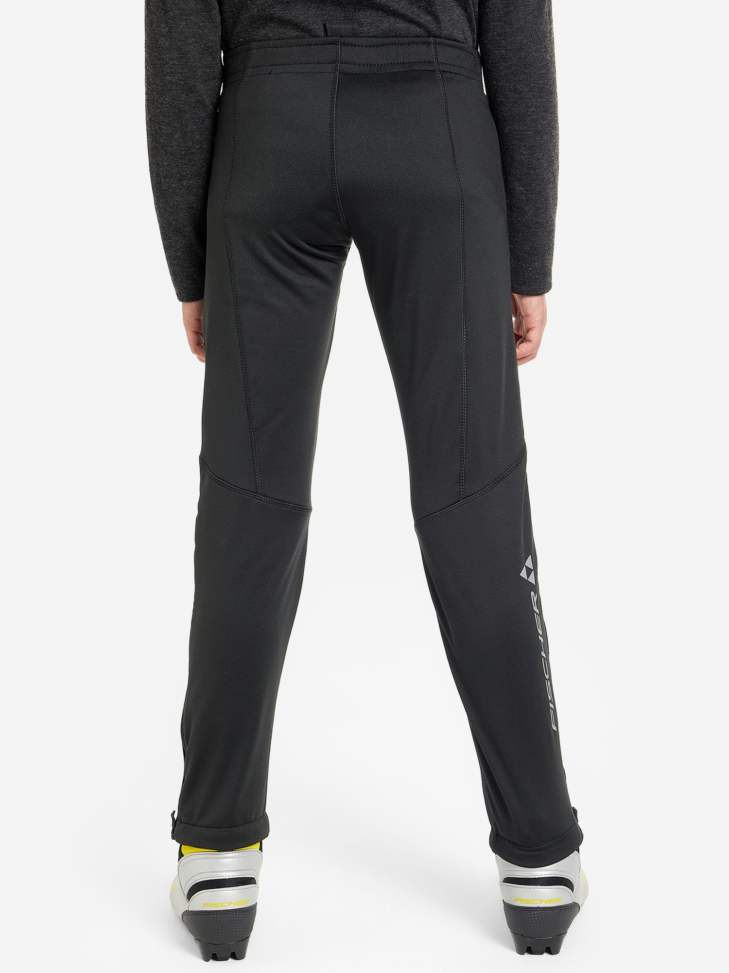 фото Брюки софтшелл для мальчиков fischer warm, черный