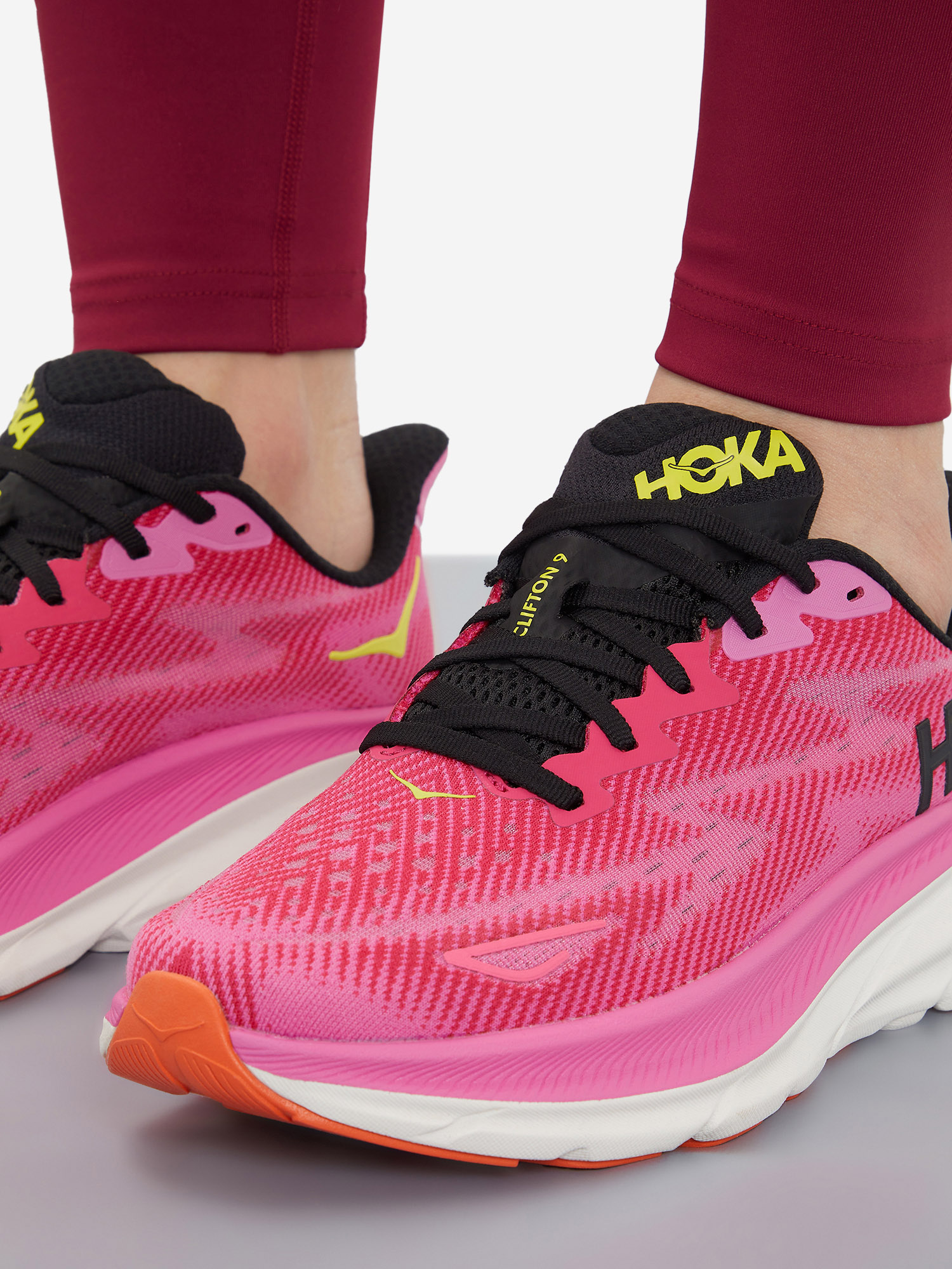 Кроссовки женские Hoka One One Clifton 9, Розовый 1127896H0X-RSRW, размер 36.5 - фото 9