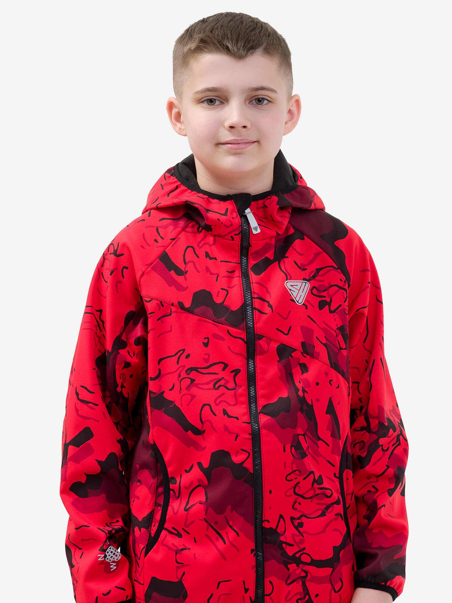 

Демисезонная куртка для мальчика Sherysheff В19042Ф Красный авангард, Красный