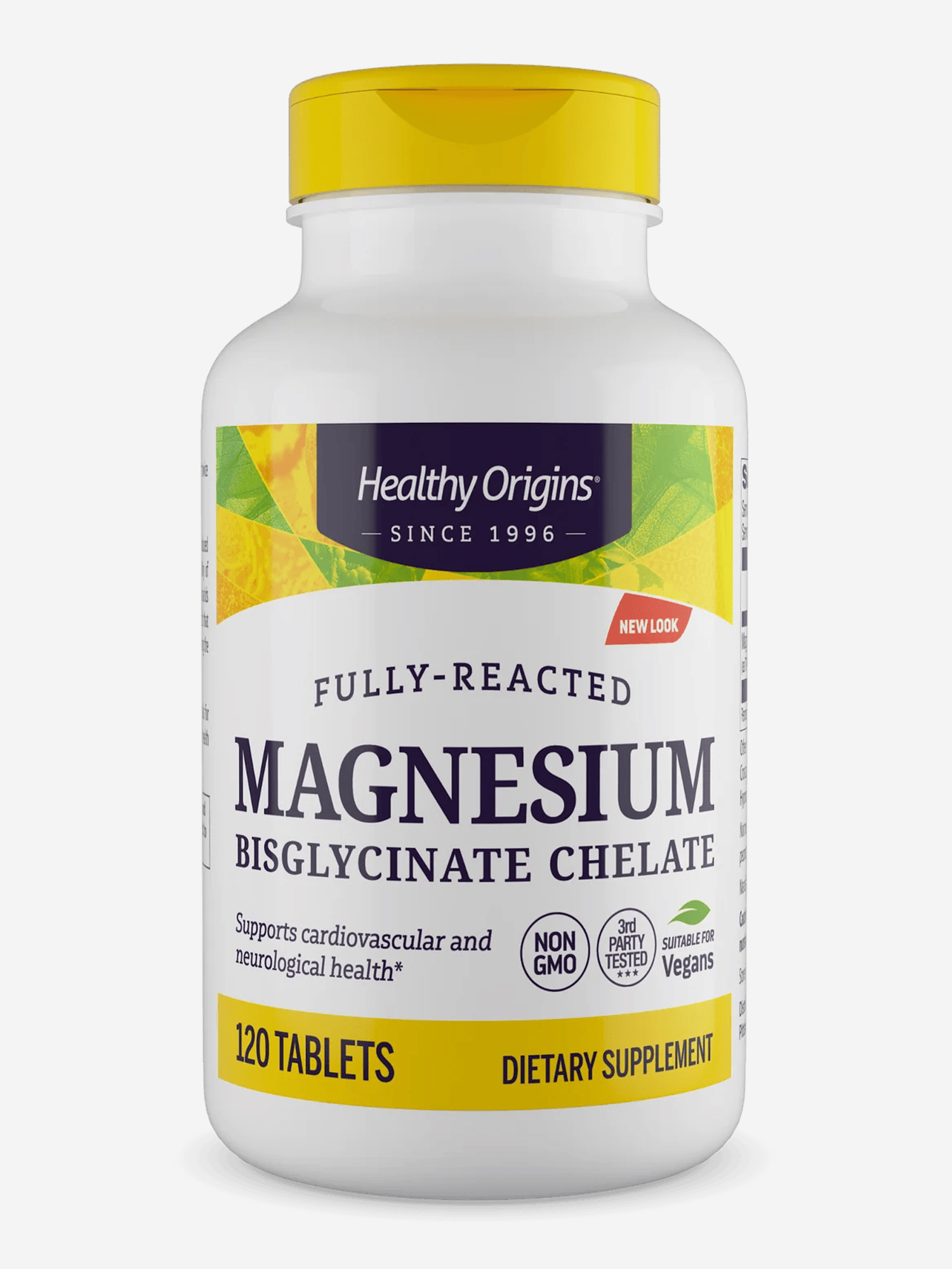 Изображение товара Магний бисглицинат хелат 200 мг, 120 таблеток от Healthy Origins