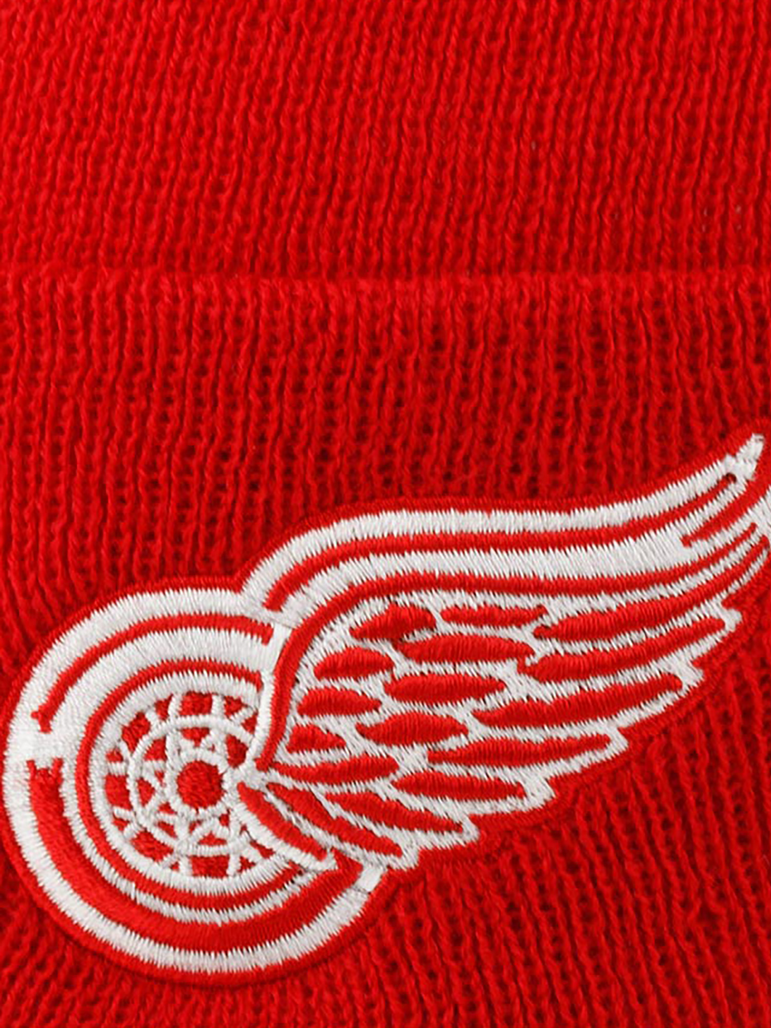 Шапка с отворотом AMERICAN NEEDLE 21019A-DRW Detroit Red Wings Cuffed Knit NHL (красный), Красный 06-602XDOXA3Y-17, размер Без размера - фото 4