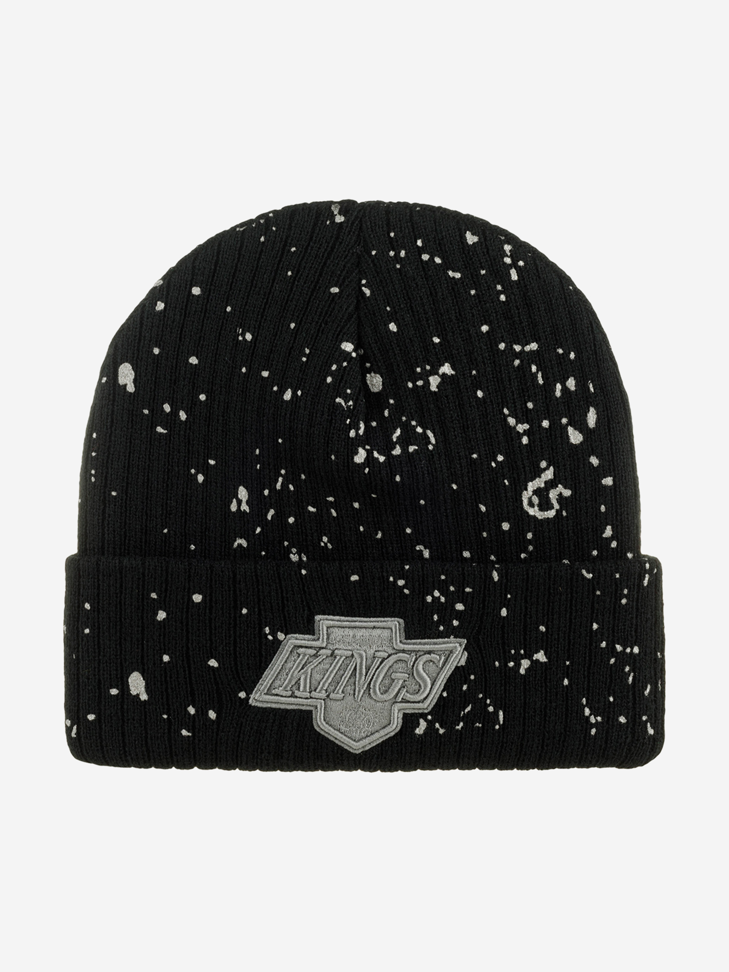 Шапка с отворотом MITCHELL NESS HCFK6021-LAKYYPPPBLCK Los Angeles Kings NHL (черный), Черный