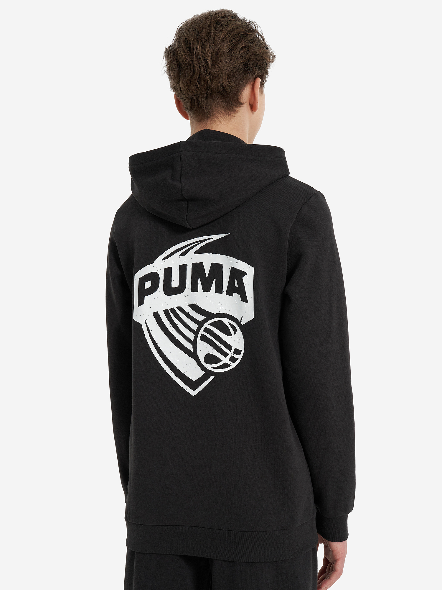 Худи для мальчиков PUMA Basketball Posterize, Черный 3