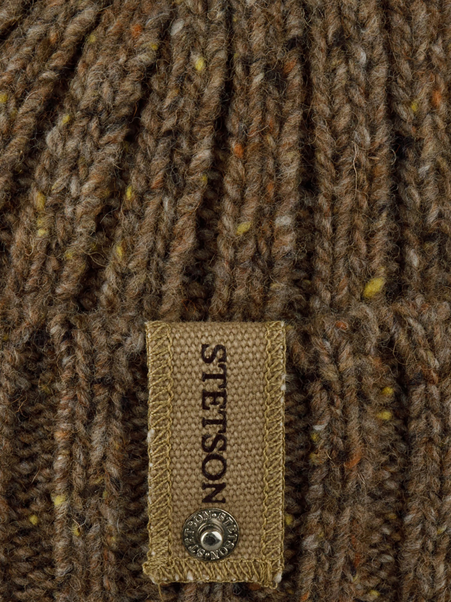 Шапка с отворотом STETSON 8599384 BEANIE DONEGAL WOOL (коричневый), Коричневый 02-862XDOXS9Z-15, размер Без размера - фото 4